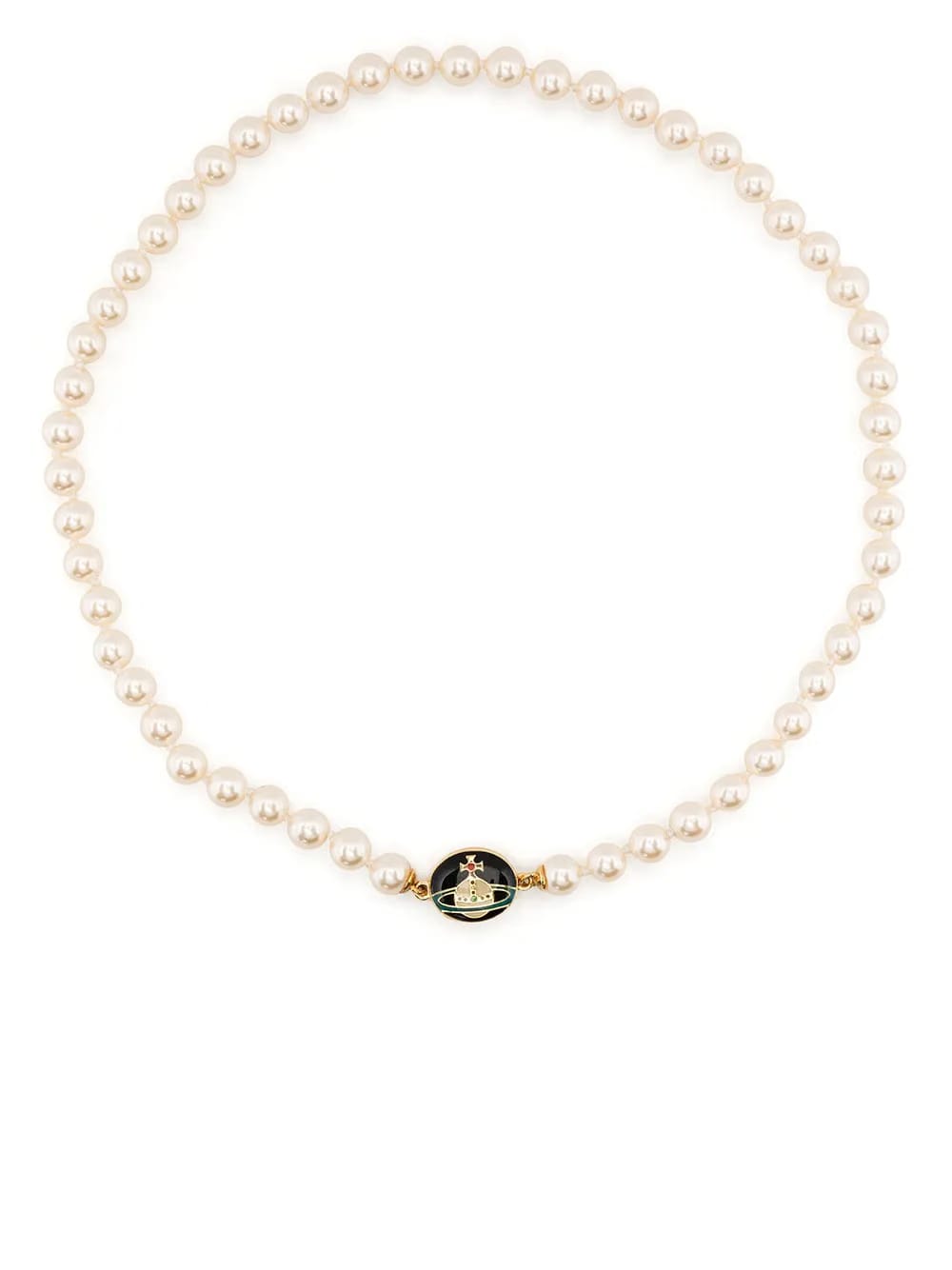 Loelia faux-pearl necklace