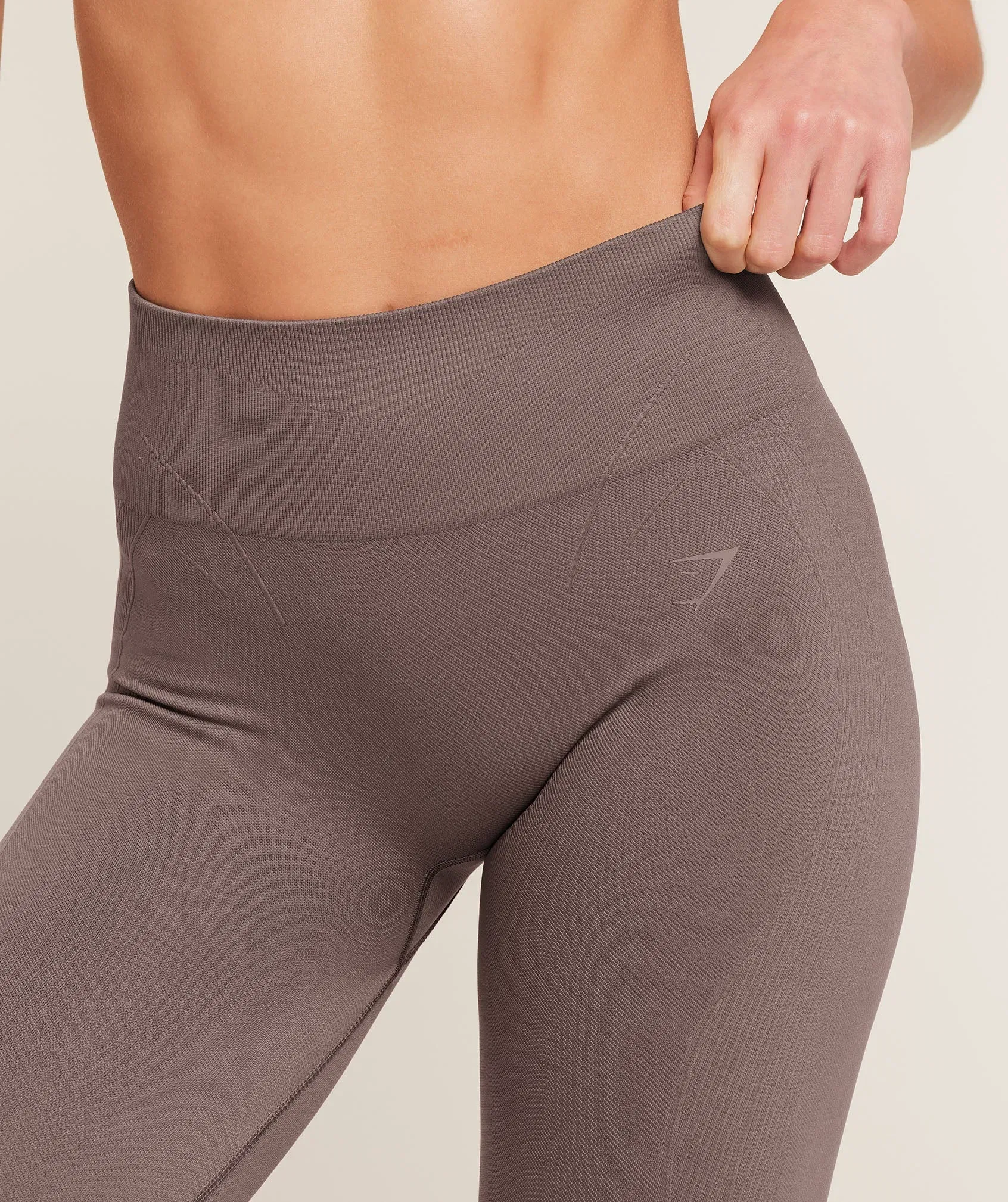 Women's Gymshark Poise Seamless Leggings Chilled Blue