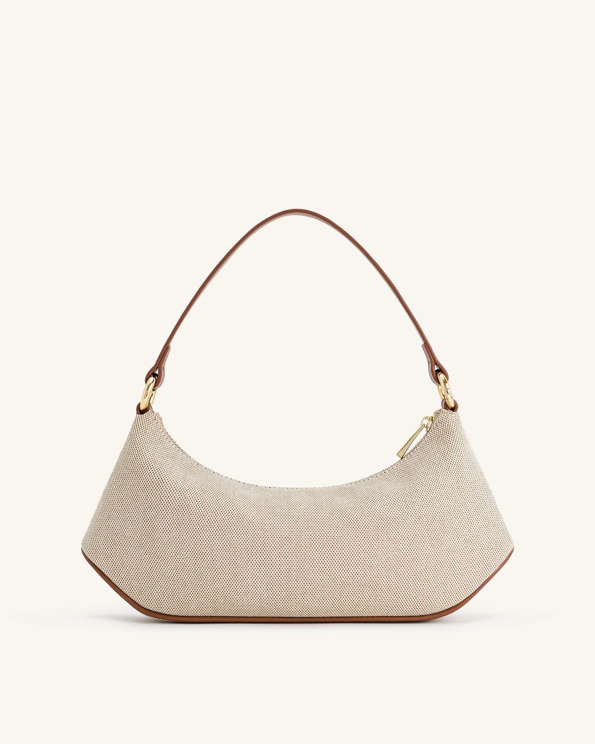 Jw Pei Lily Shoulder Bag Brown Canvas