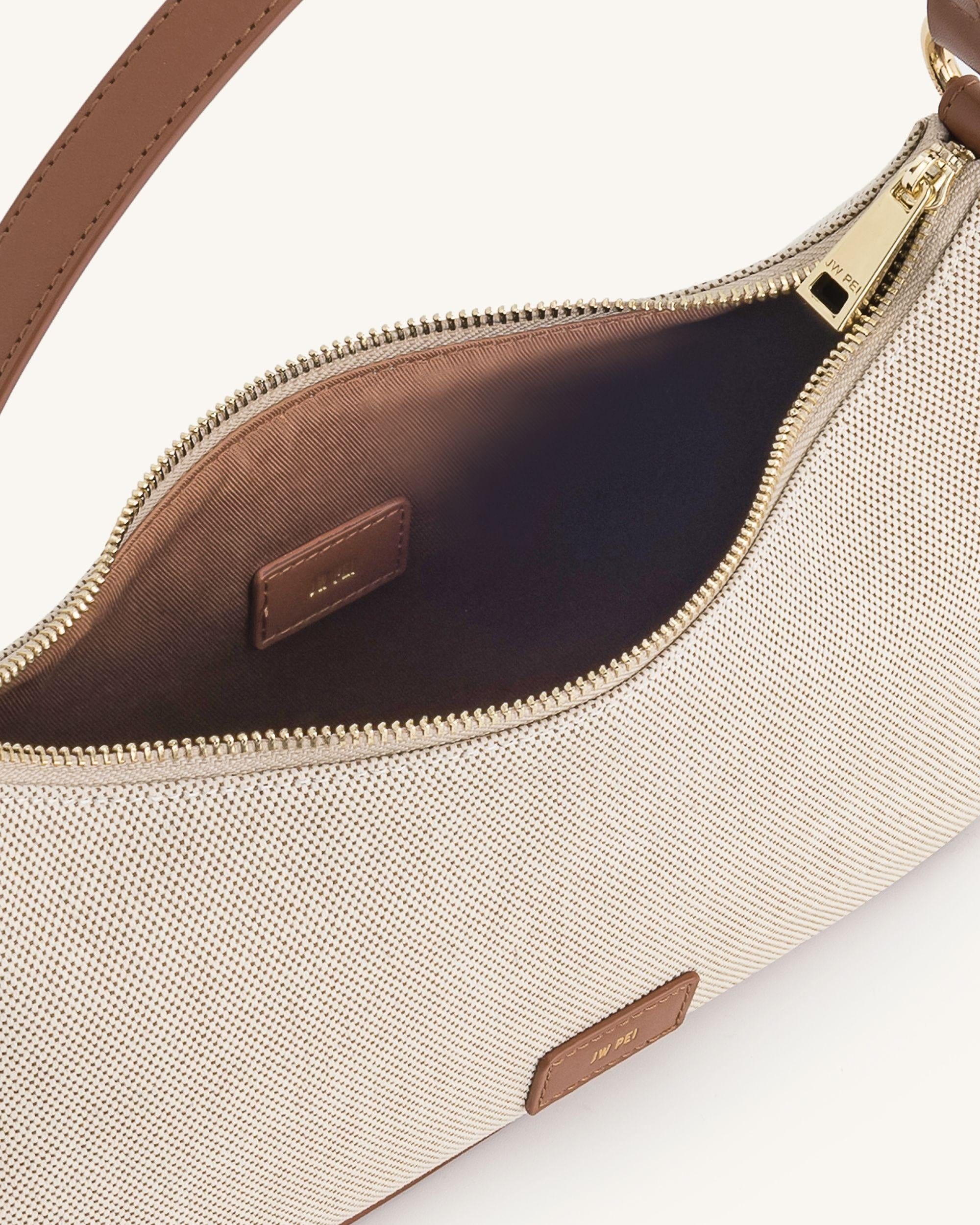 Jw Pei Lily Shoulder Bag Brown Canvas