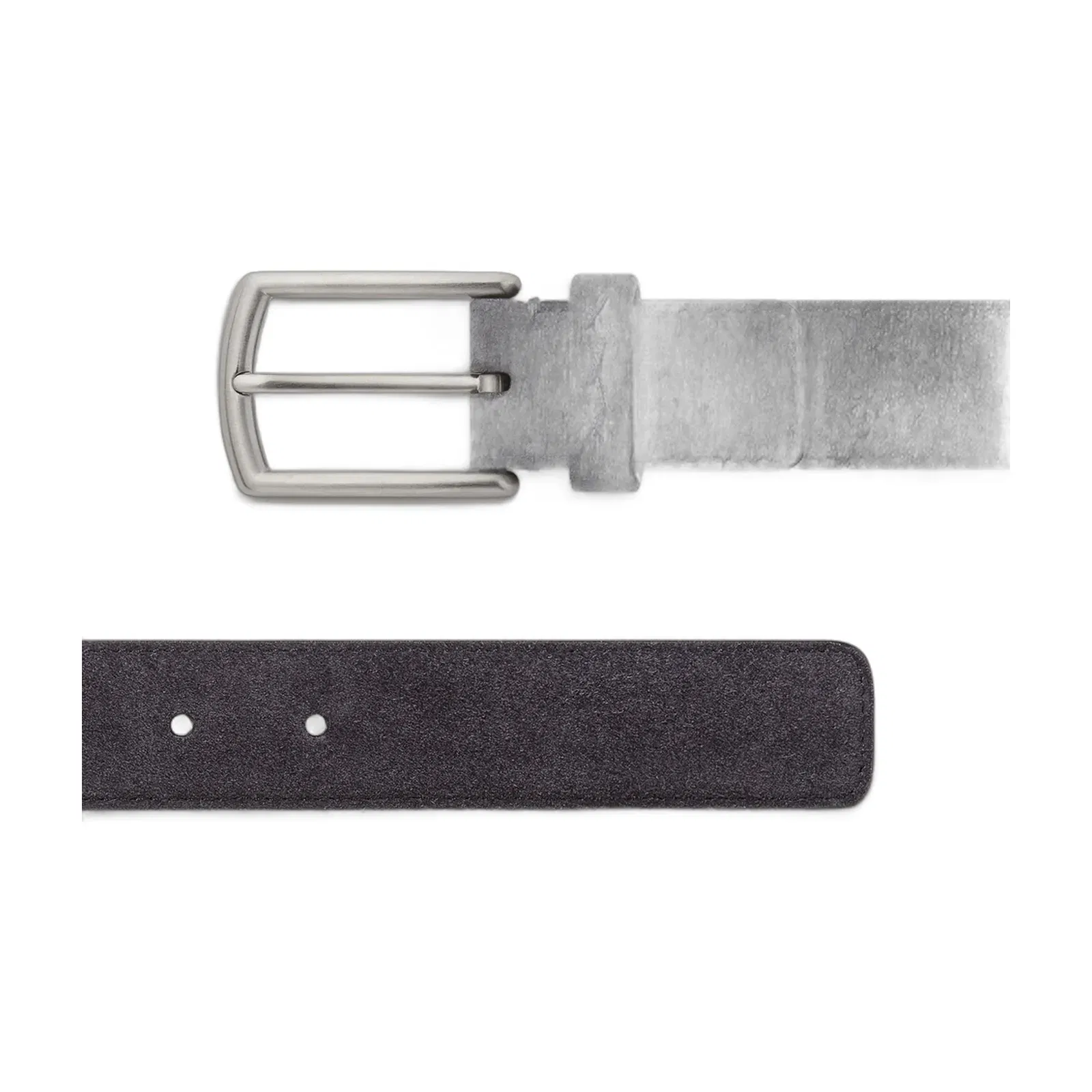 Zegna Navy Blue Suede Belt