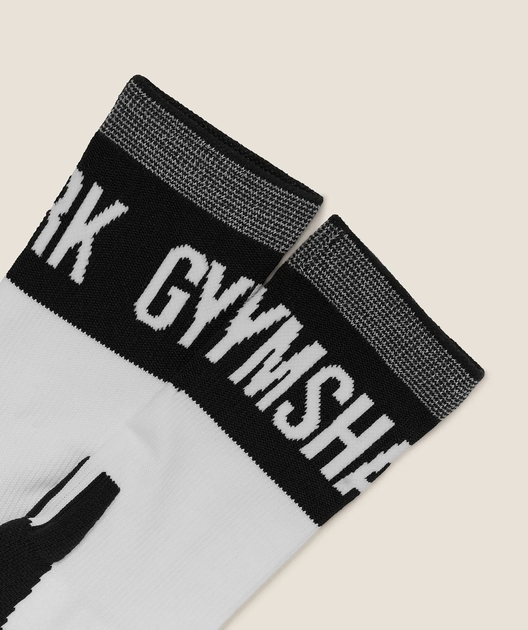 Women's Gymshark Hybrid Training Grip Socks Single White