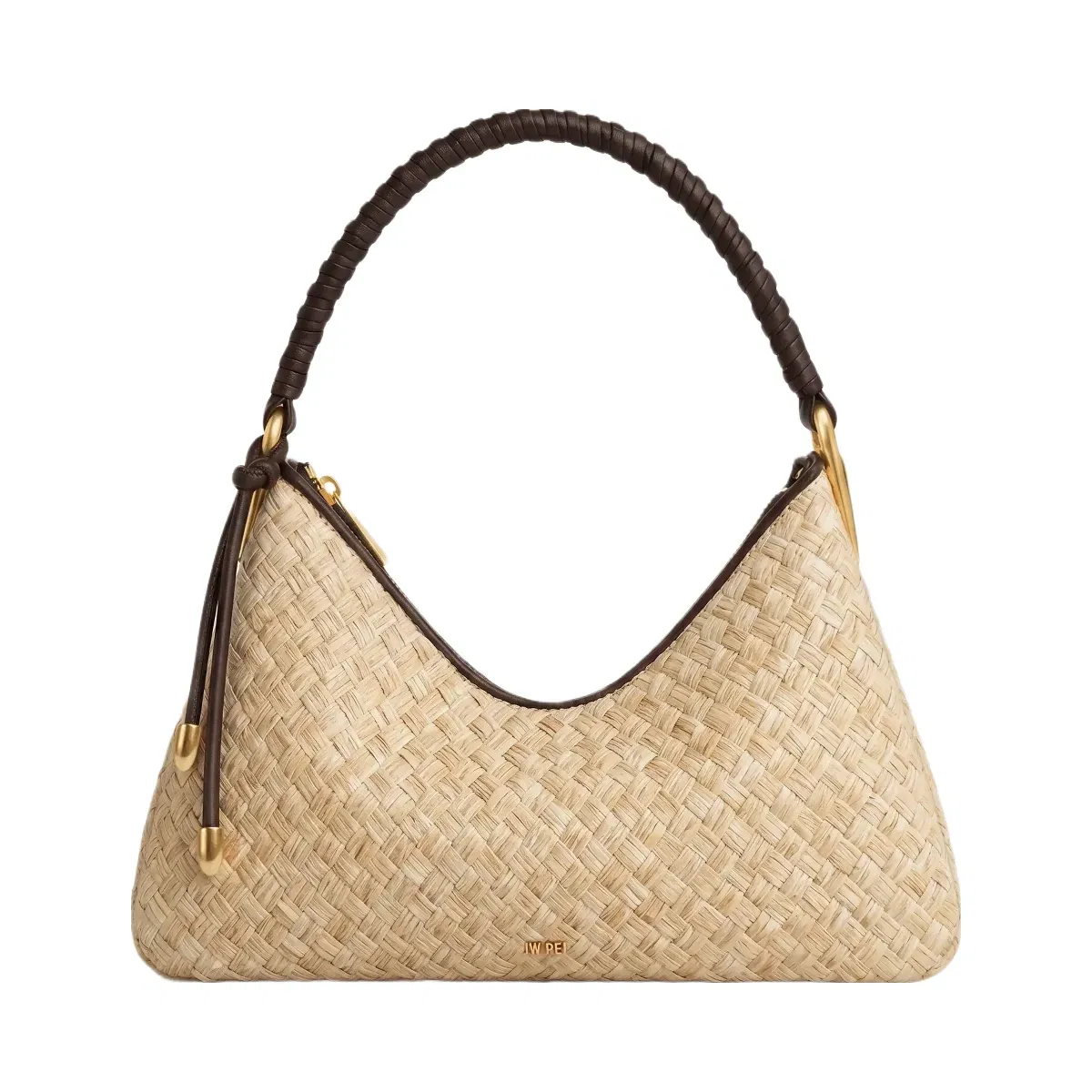 Jw Pei Lorena Faux Straw Shoulder Bag Brown