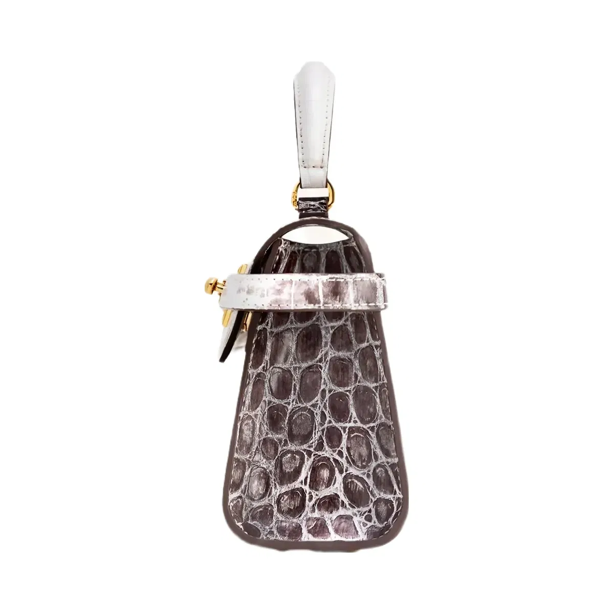 Jw Pei Elise Top Handle Bag White Croc