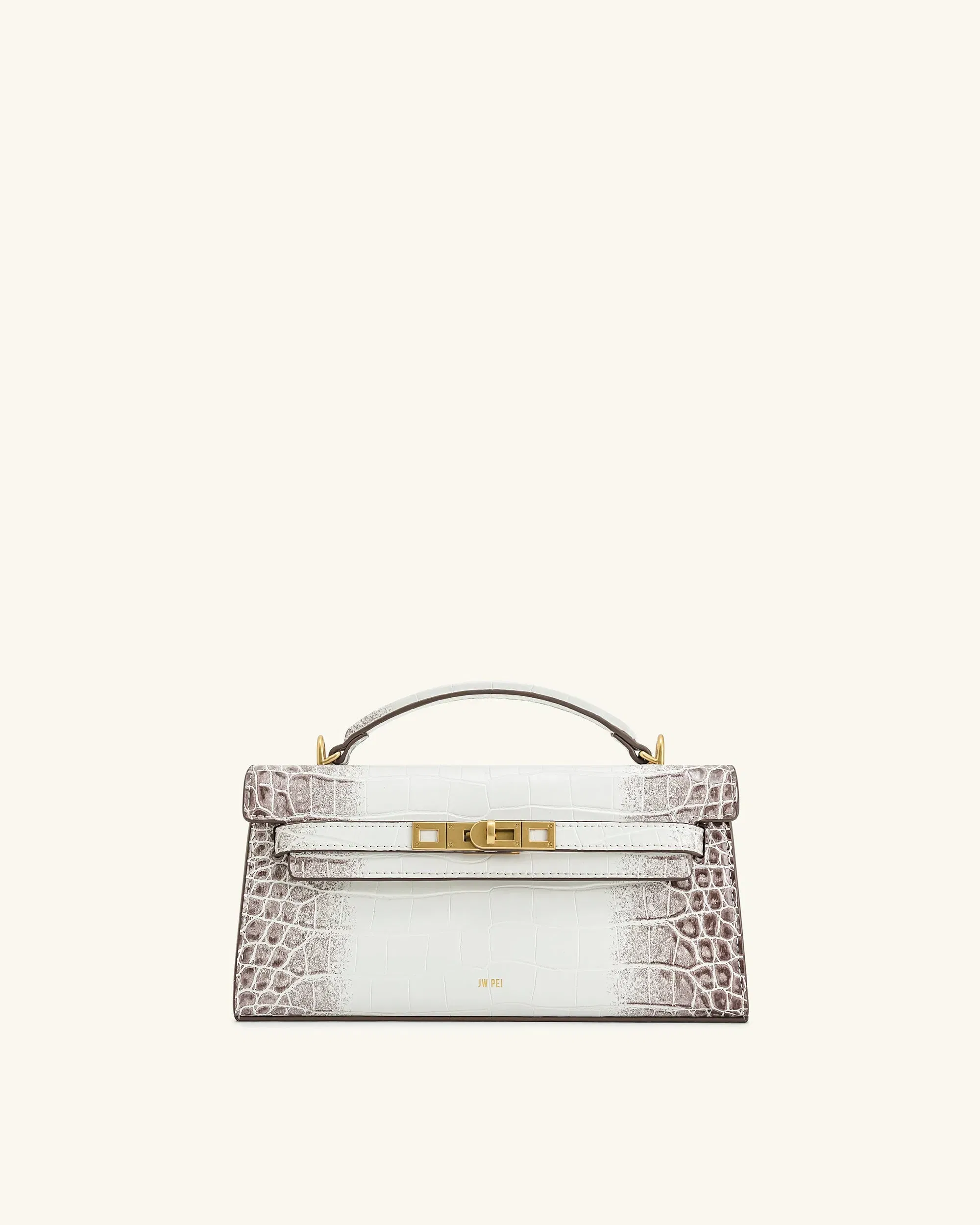 Jw Pei Noor Top Handle Bag White Croc