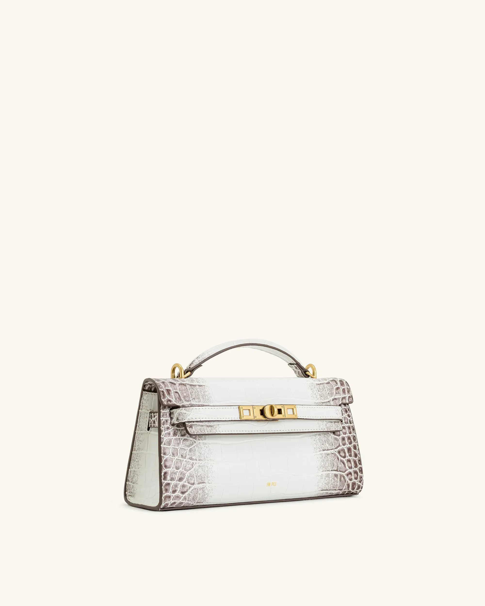 Jw Pei Noor Top Handle Bag White Croc
