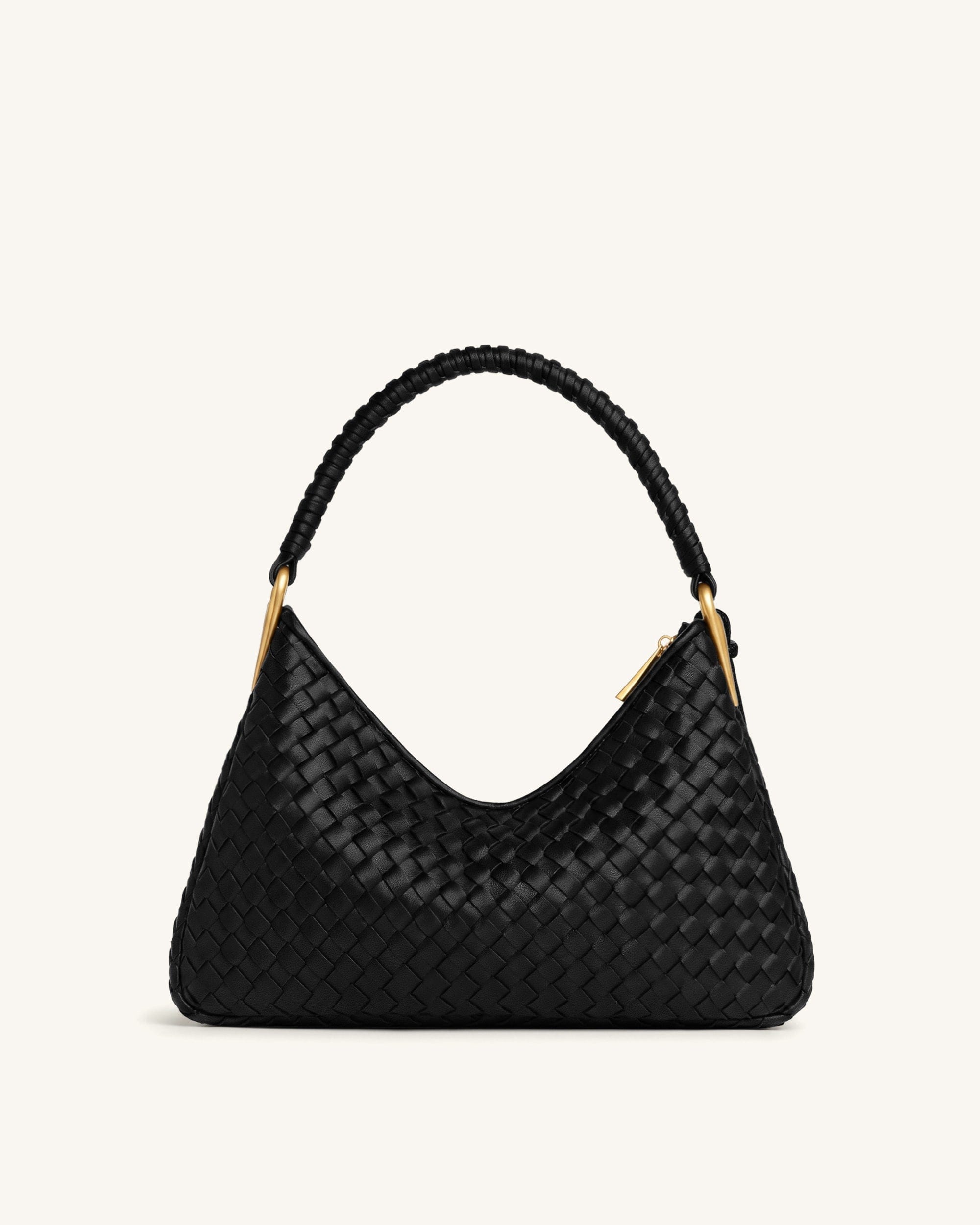 Jw Pei Lorena Woven Shoulder Bag Black