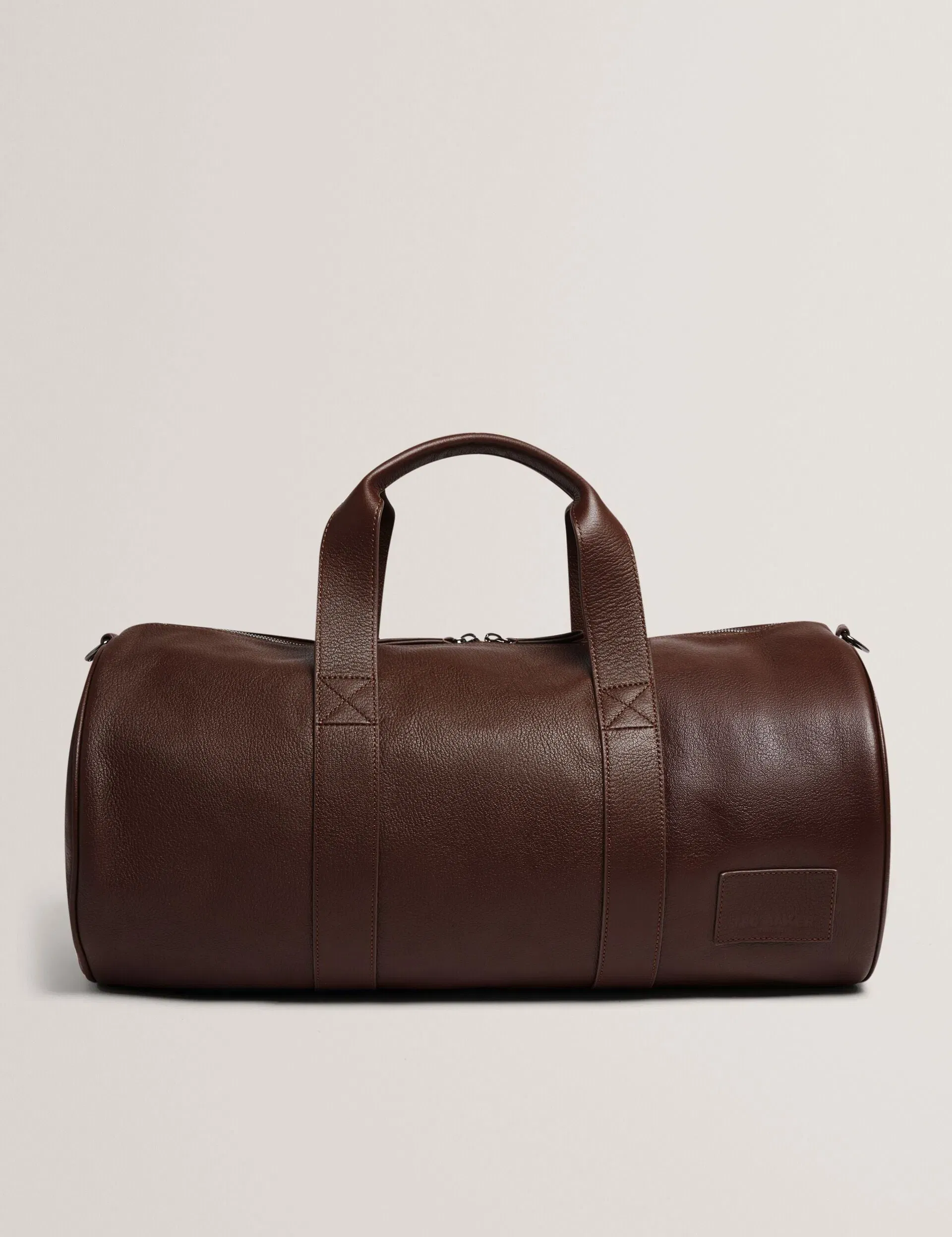 Ted Baker Grantly Leather Overnight Duffle Bag Brown
