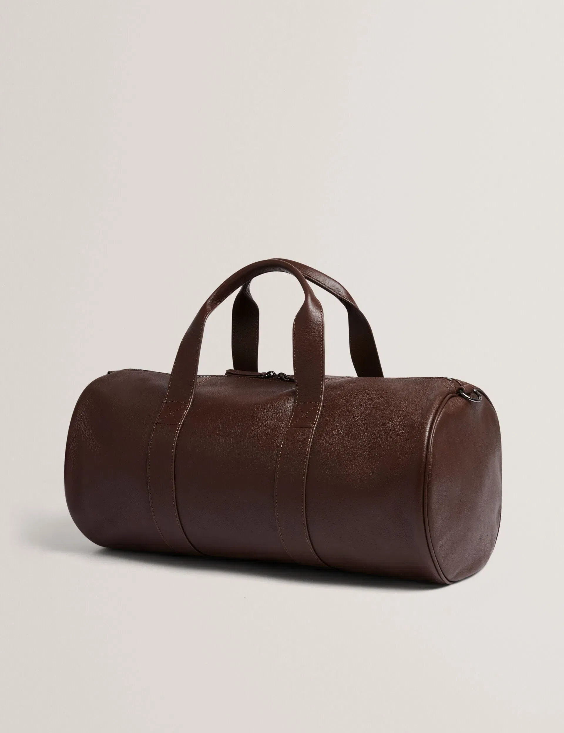 Ted Baker Grantly Leather Overnight Duffle Bag Brown