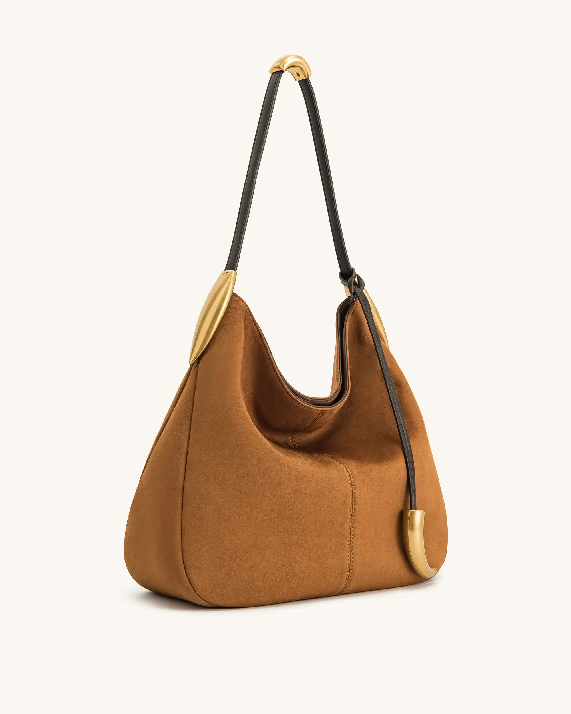 Jw Pei Nina Metal Charm Hobo Bag Brown