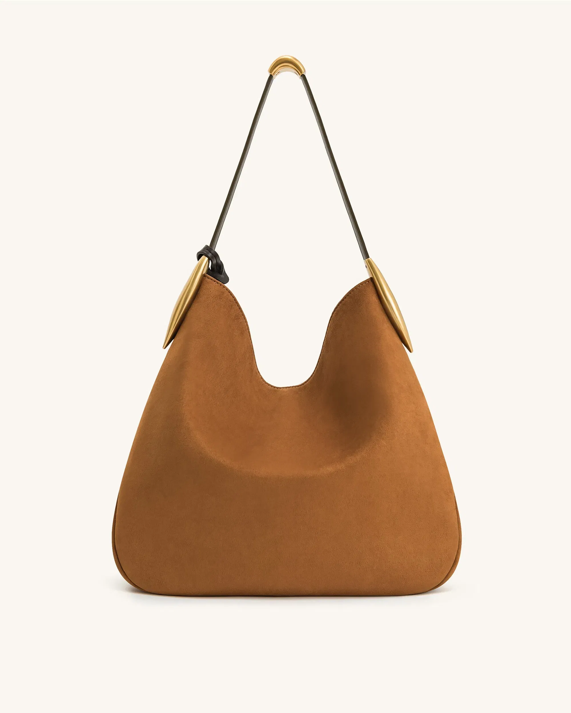 Jw Pei Nina Metal Charm Hobo Bag Brown