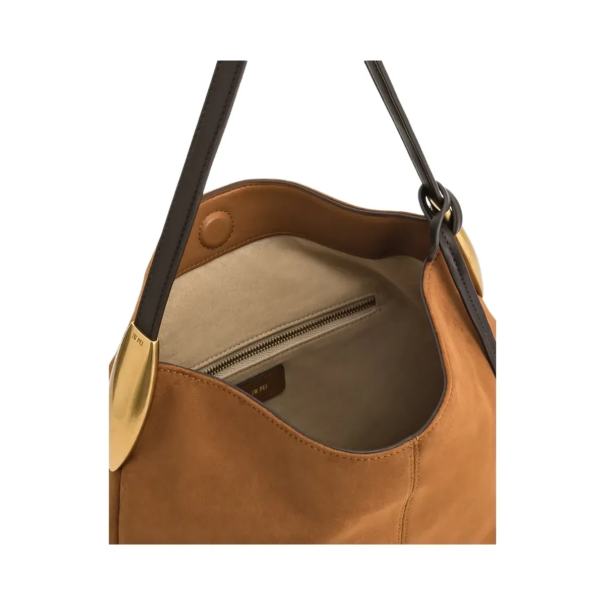 Jw Pei Nina Metal Charm Hobo Bag Brown