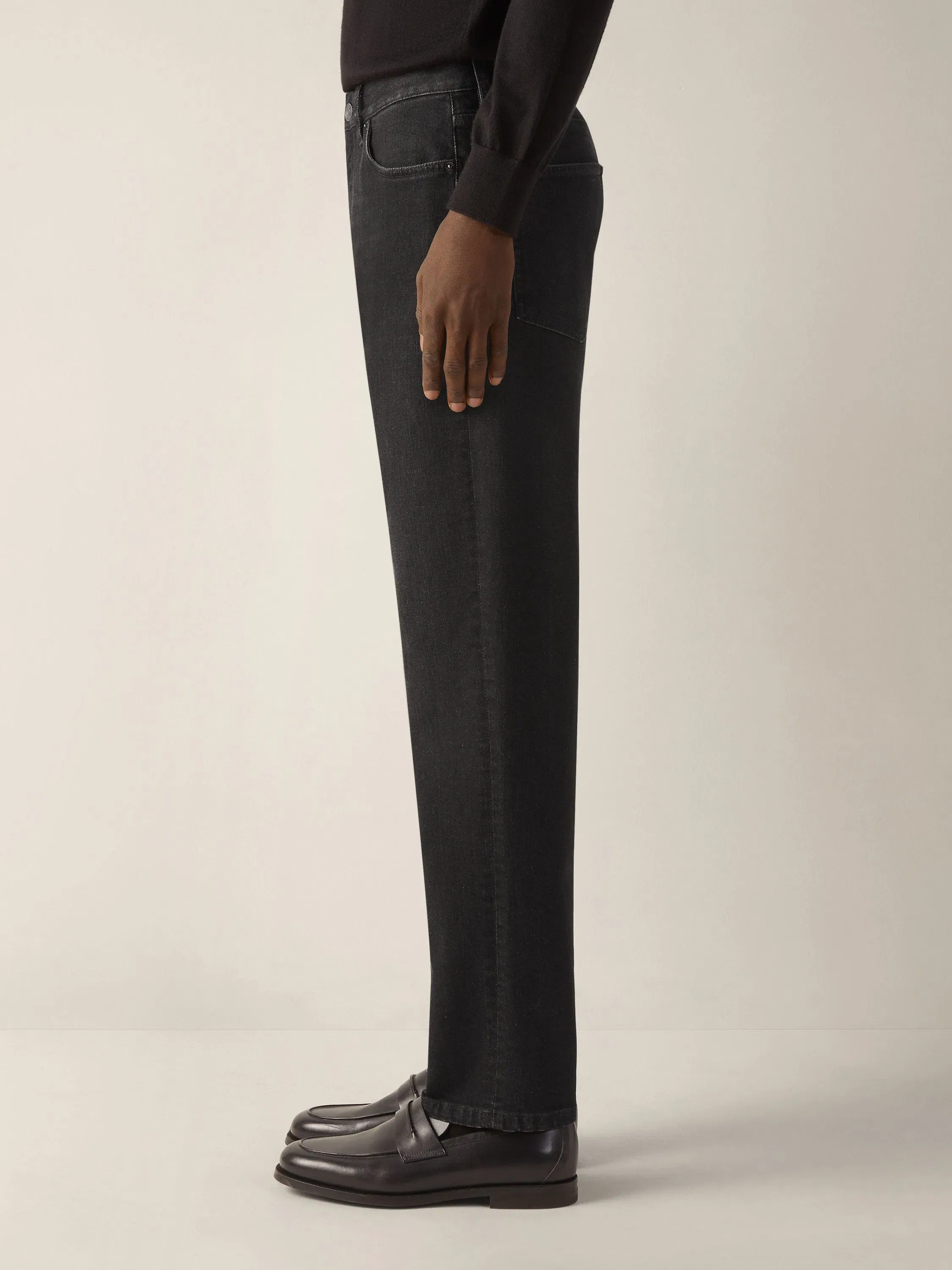 Zegna Dark Grey Stone-Washed Stretch Cotton Roccia Jeans