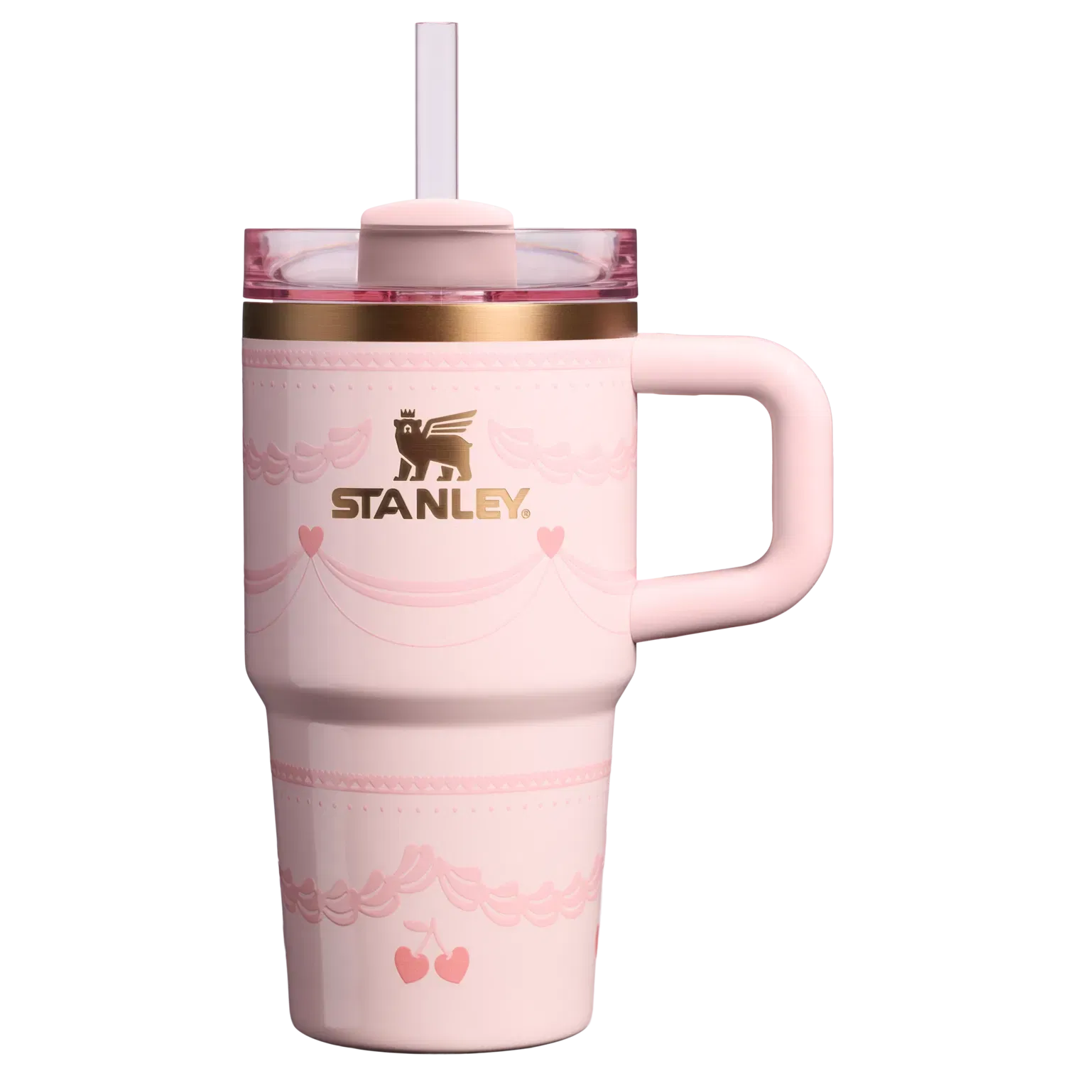 Stanley The Valentines Day Quencher H2.0 FlowState Tumbler | 20 OZ Pink Velvet Cake