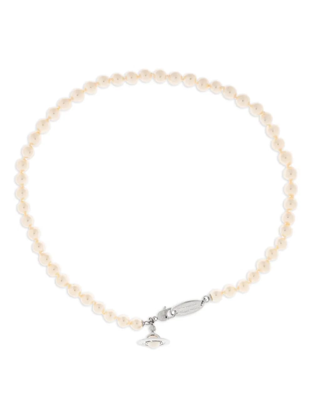 Orb-plaque necklace