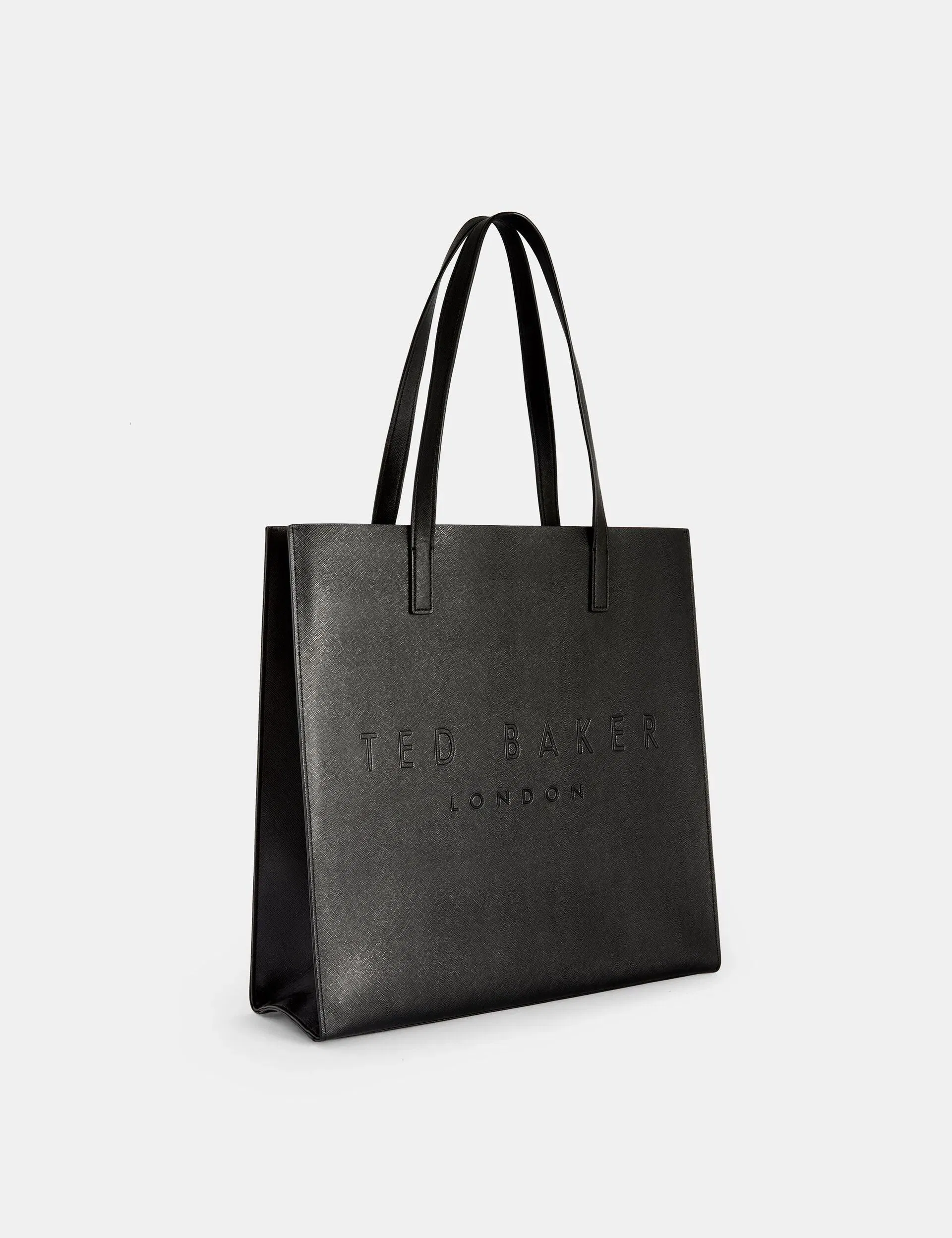 Ted Baker Soocon Crosshatch Faux Leather Icon Tote Bag Black Women's