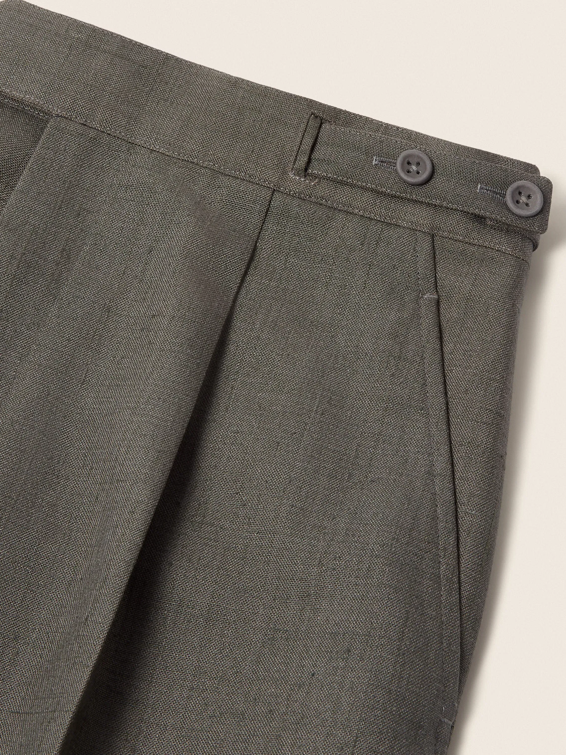 Zegna Dark Taupe Silk Shorts