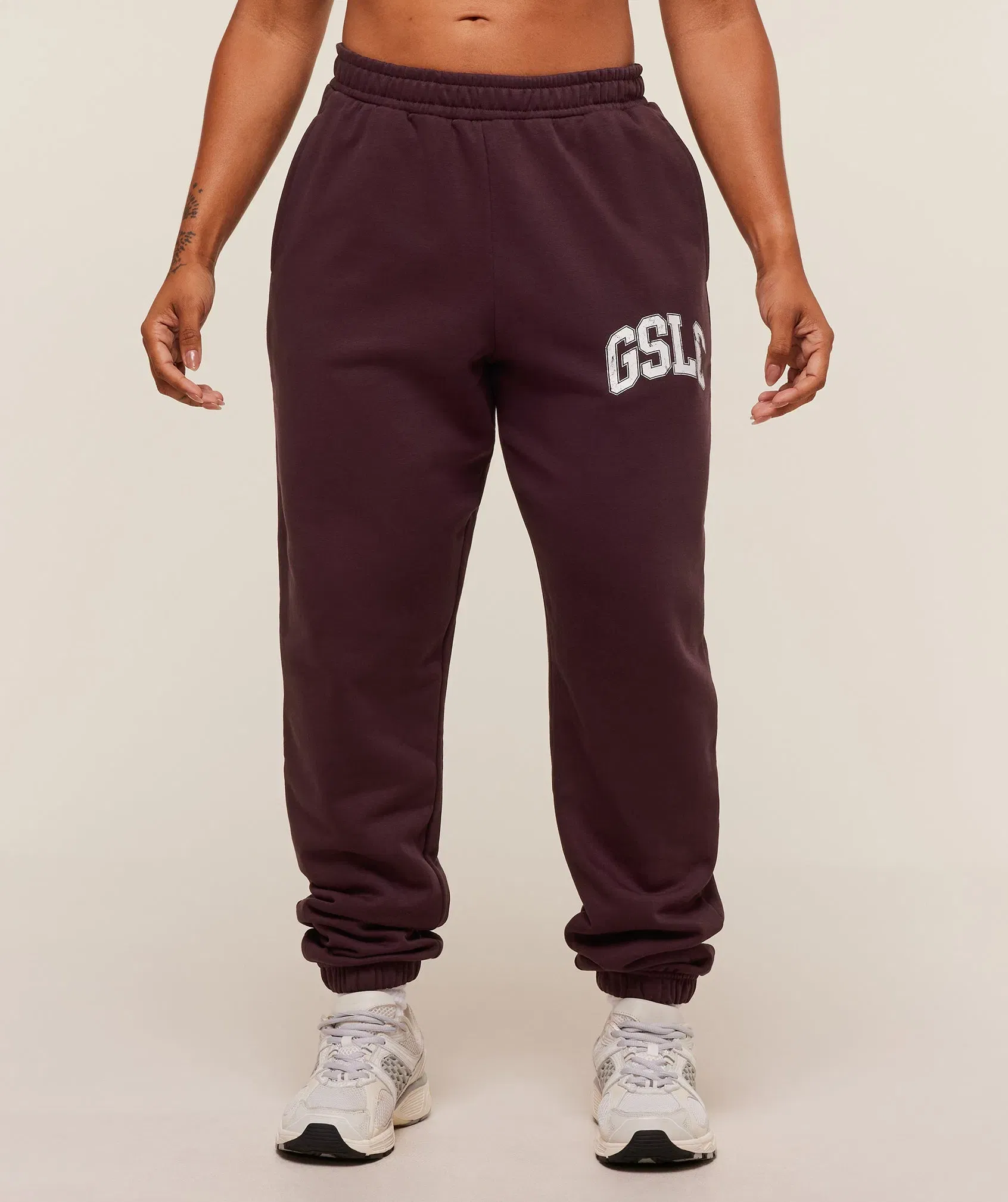 Women's Gymshark Gslc Lifting Club Cuffed Joggers Cherry Purple