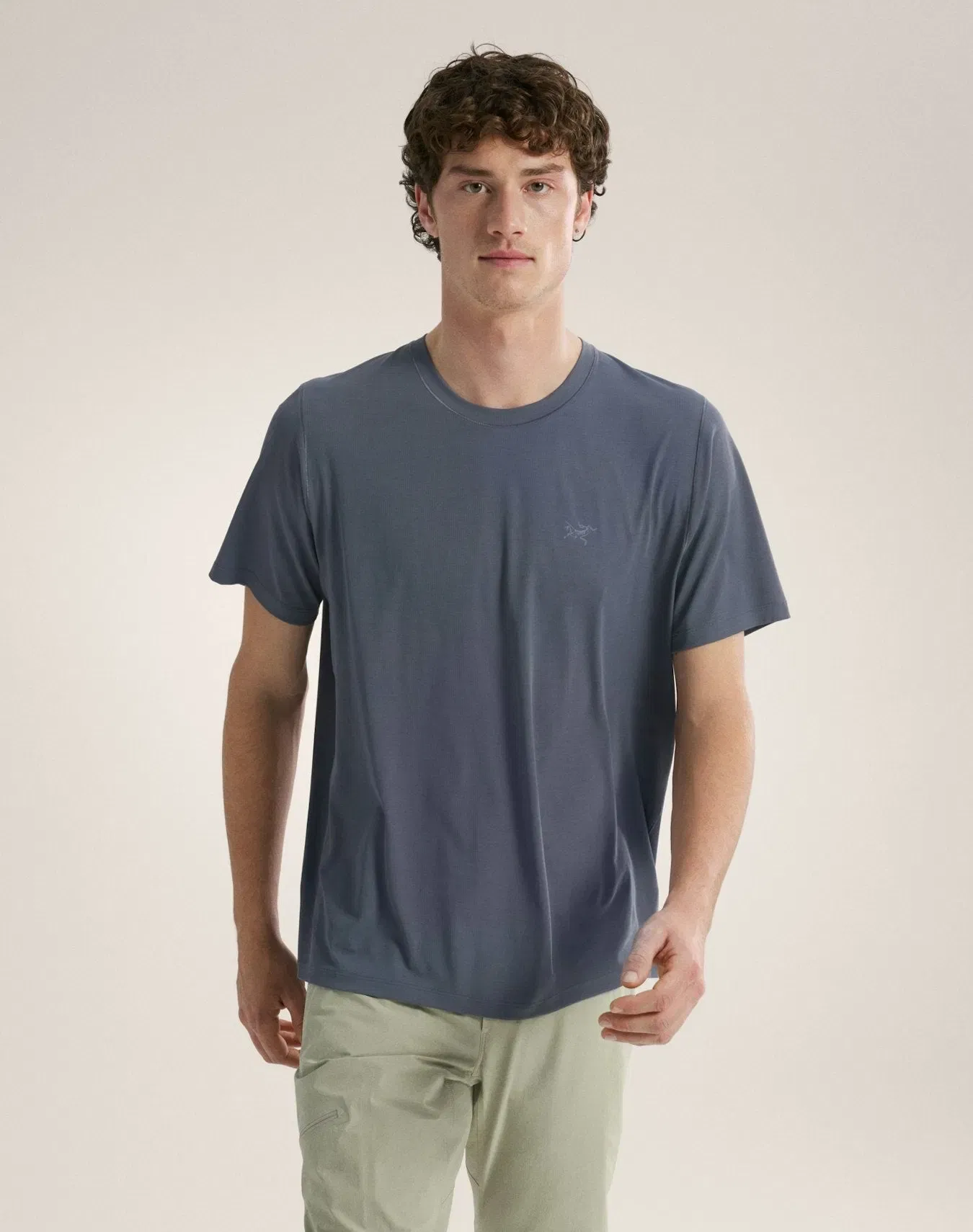 Arc'teryx Cormac Crew Neck Shirt SS Men's Dk Stratus