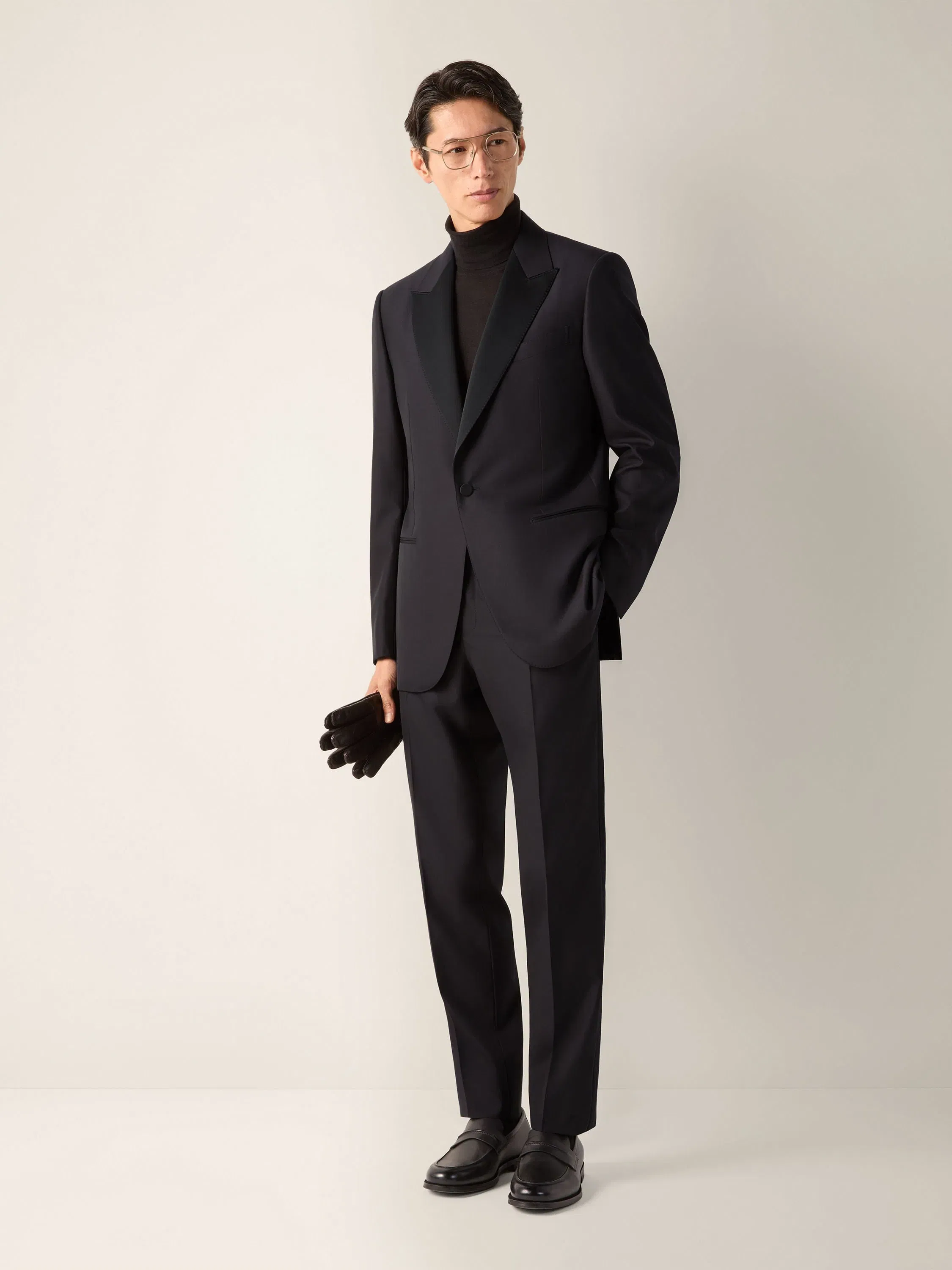 Zegna Black Trofeo 600 Wool And Silk Tuxedo