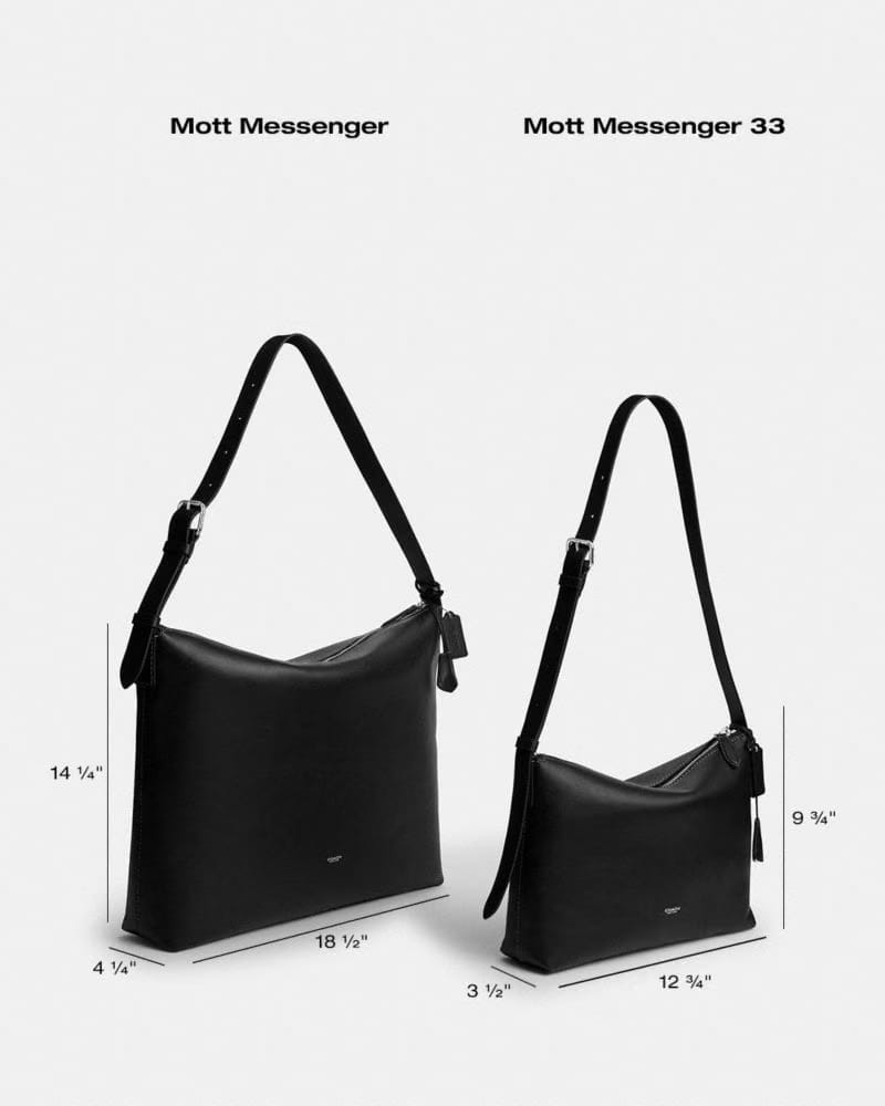 Coach Mott Messenger Bag Black