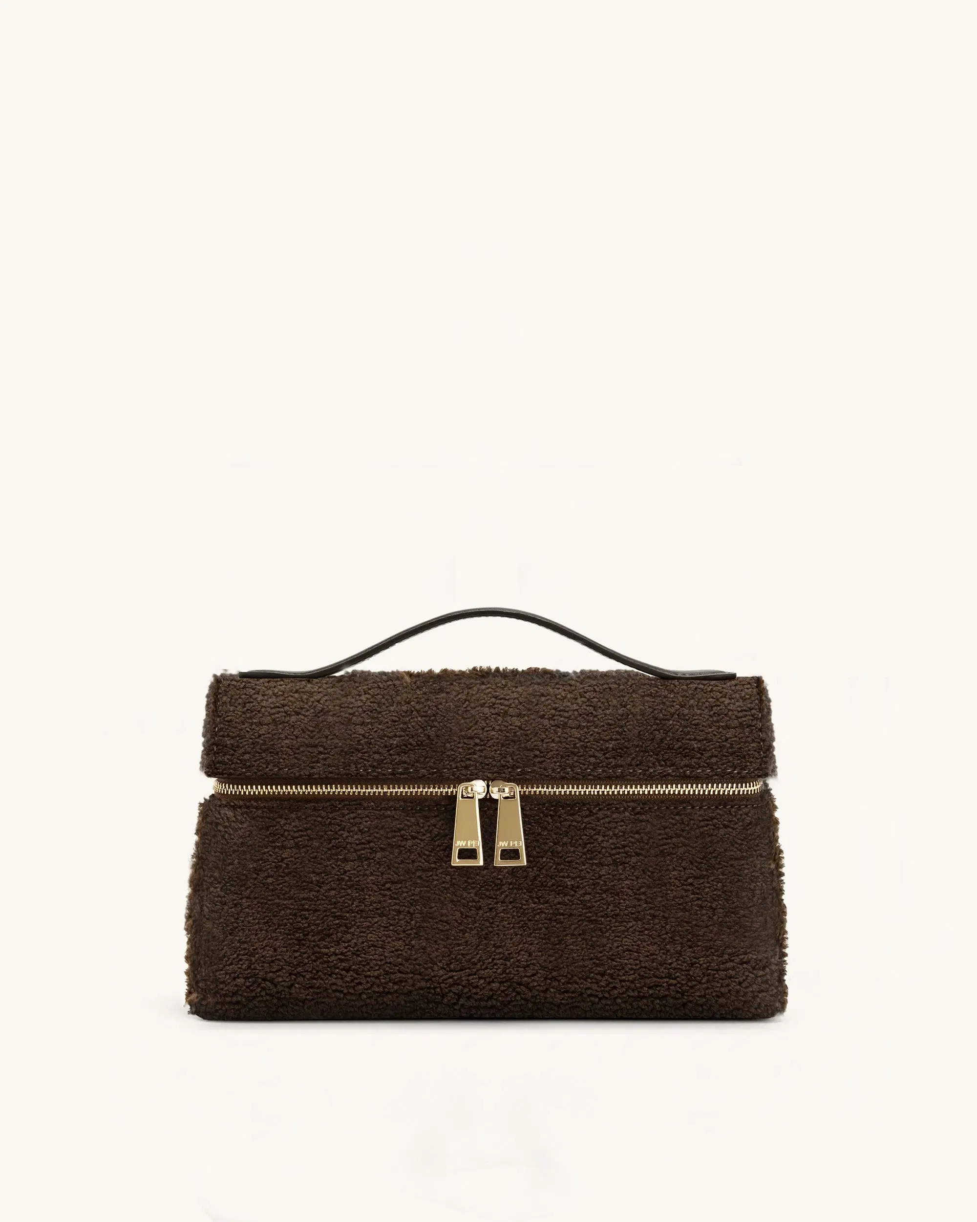 Jw Pei Thea Faux Fur Top Handle Bag Mocha Brown