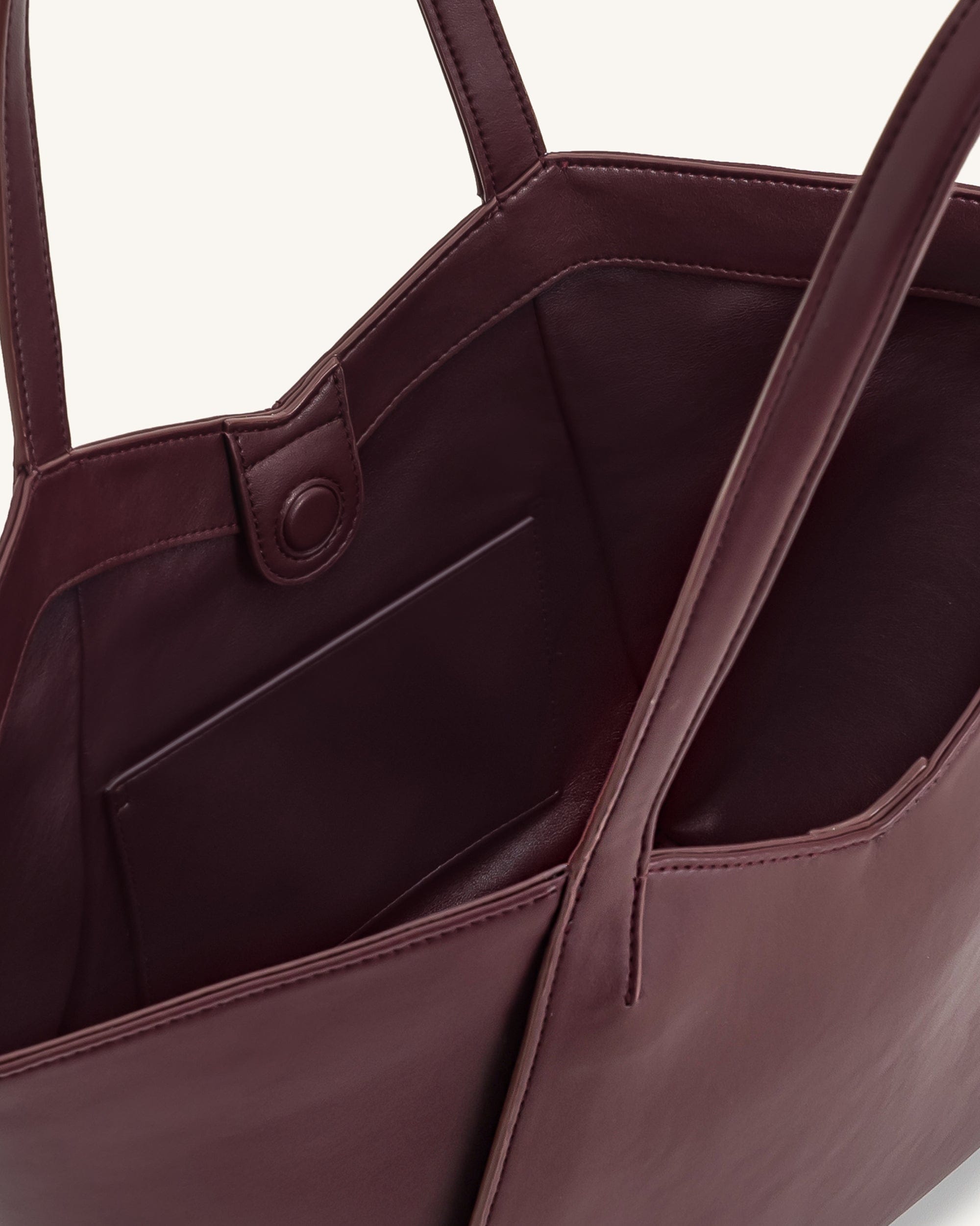 Jw Pei Kiana Large Capacity Tote Bag Deep Claret