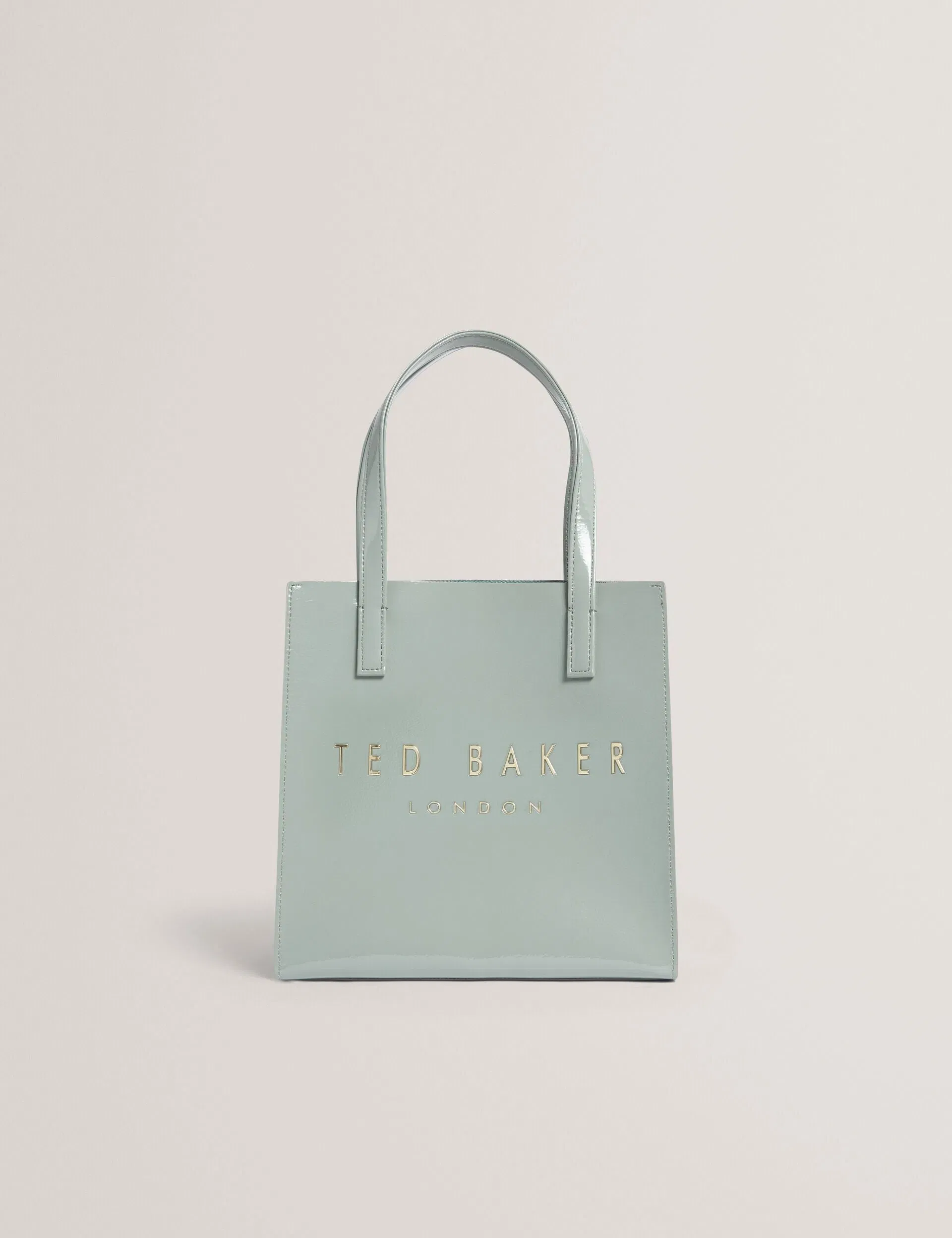 Ted Baker Crinion Crinkle Texture Small Icon Tote Bag In Grey Women's