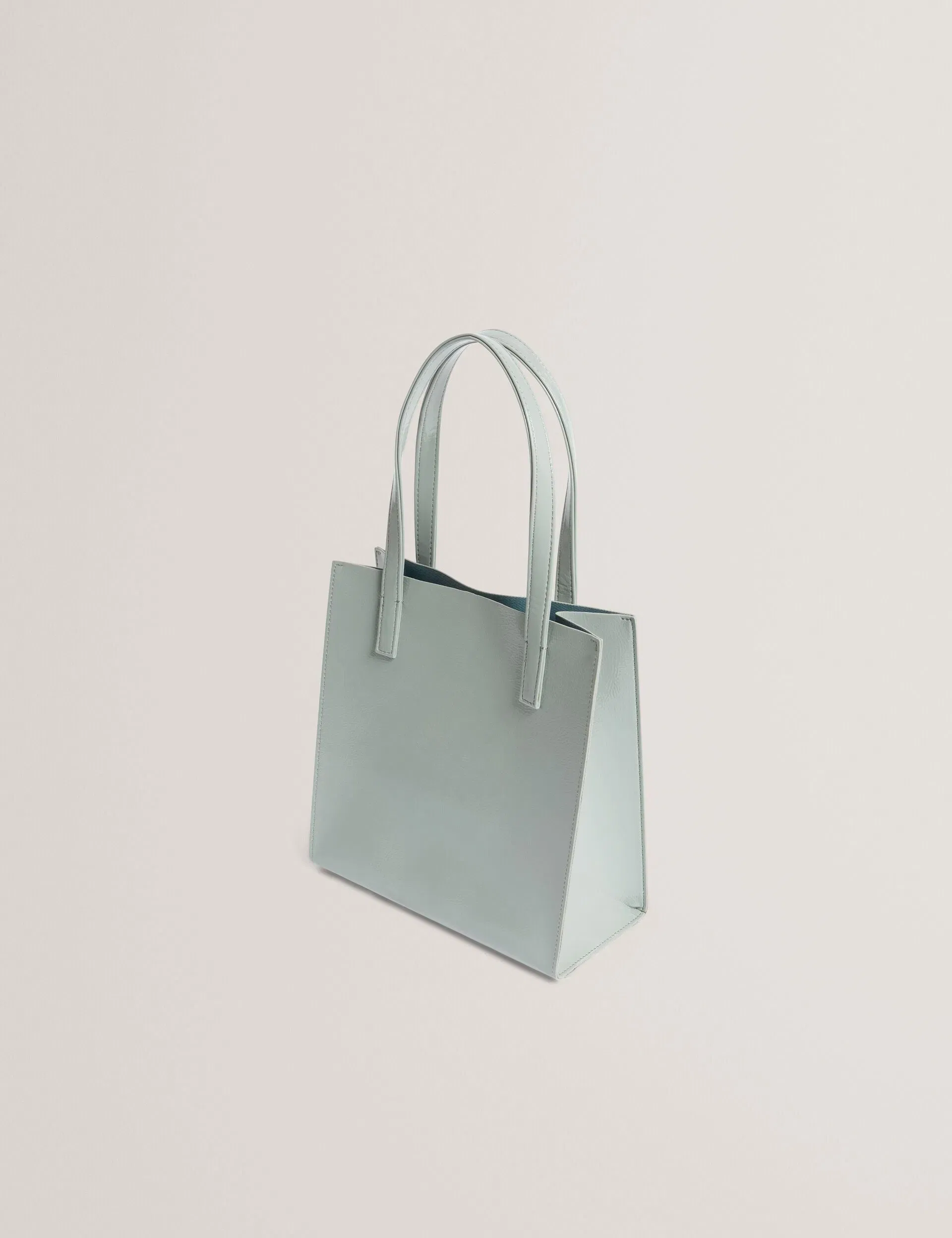 Ted Baker Crinion Crinkle Texture Small Icon Tote Bag In Grey Women's