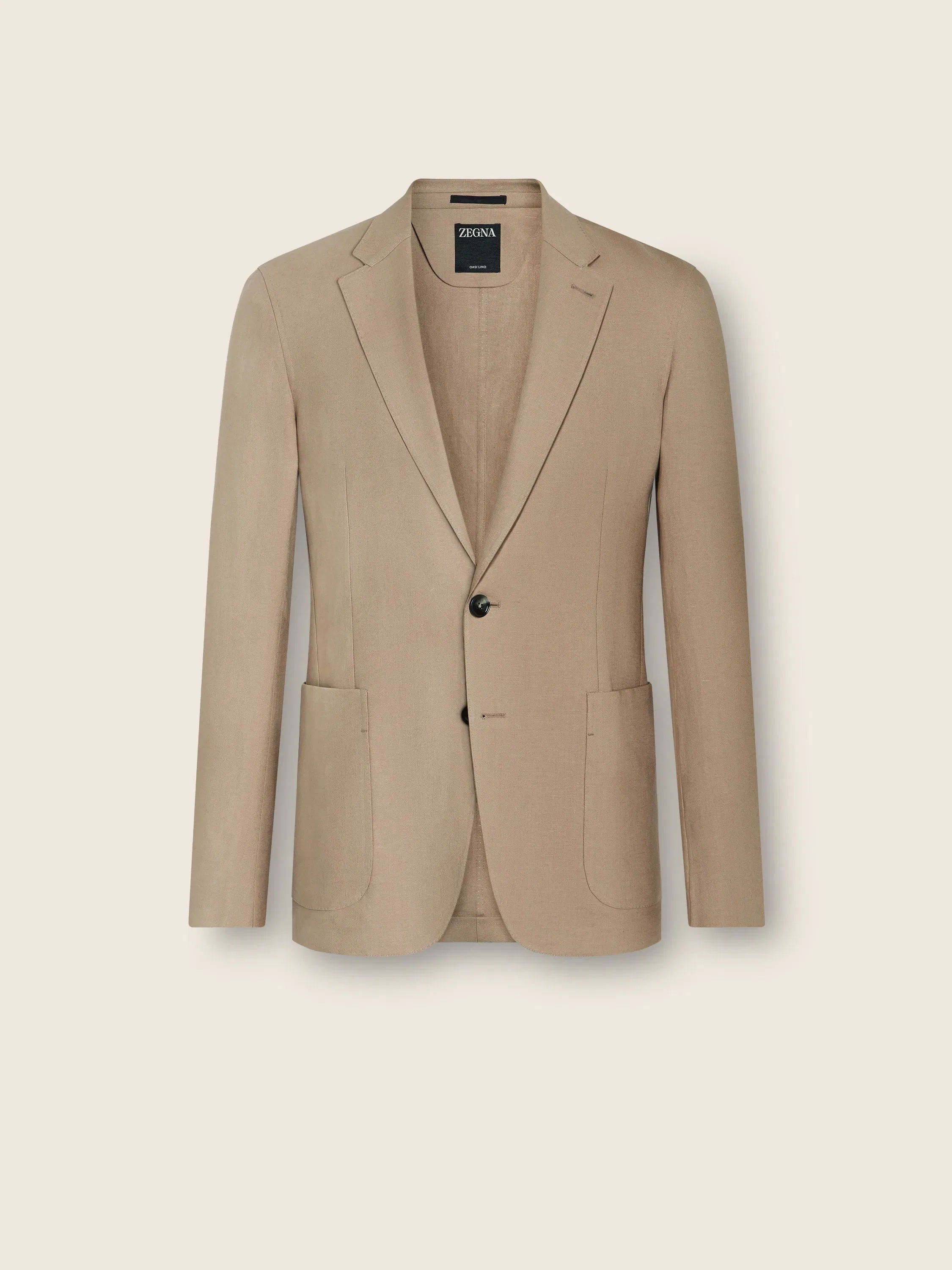 Zegna Light Beige Oasi Lino Jacket