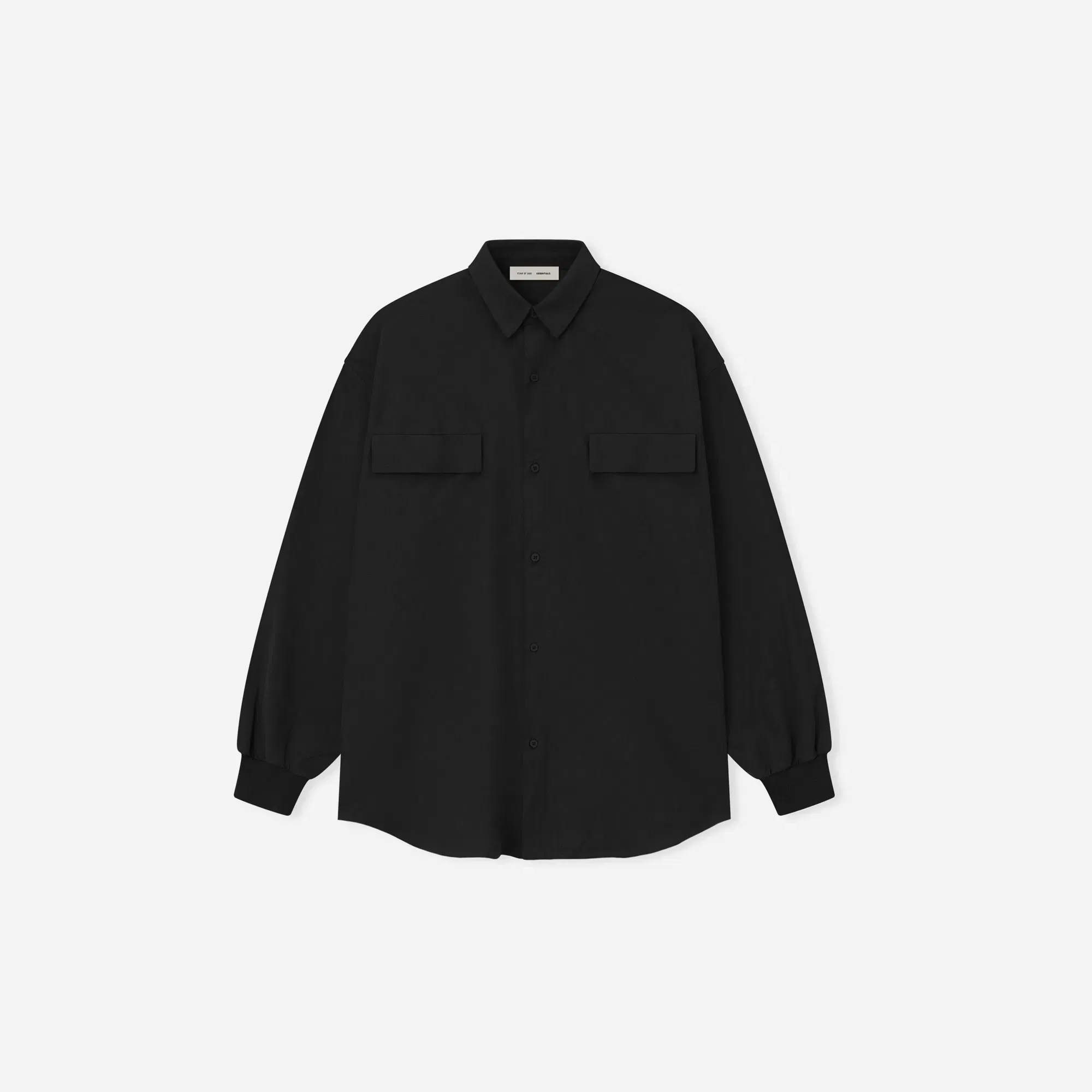 Fear Of God Essentials Oxford Shirt Jet Black