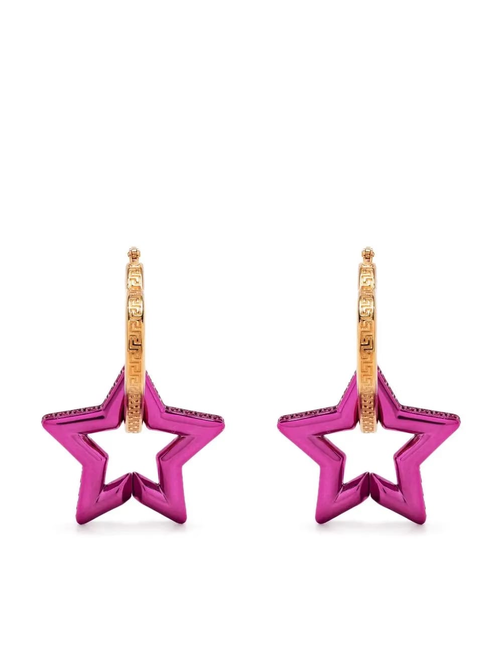 Greca star-shaped drop earrings