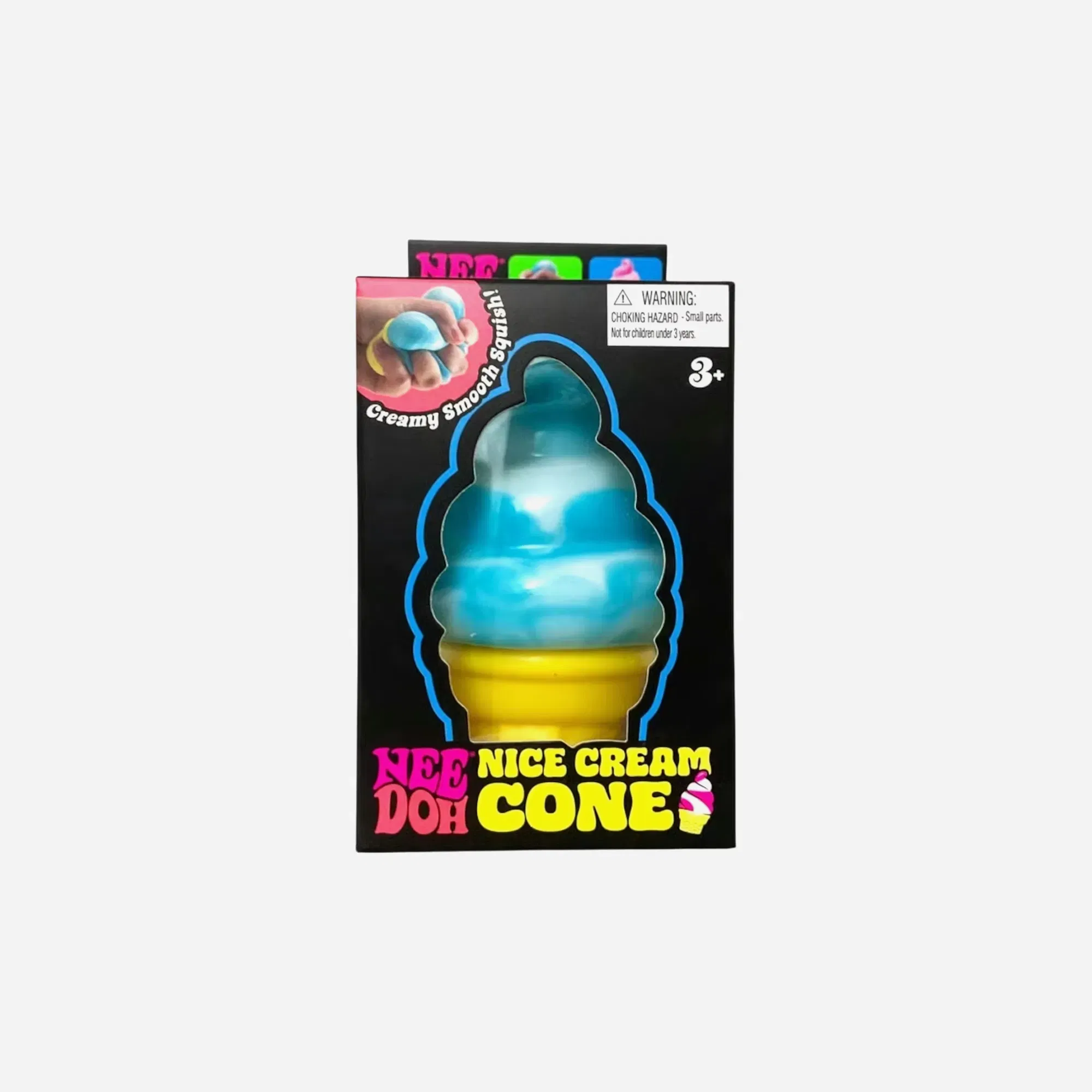 NeeDoh Nice Cream Ice Cream Cone Squishy Fidget Toy Blue