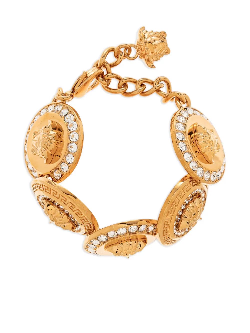 Medusa crystal-embellished bracelet