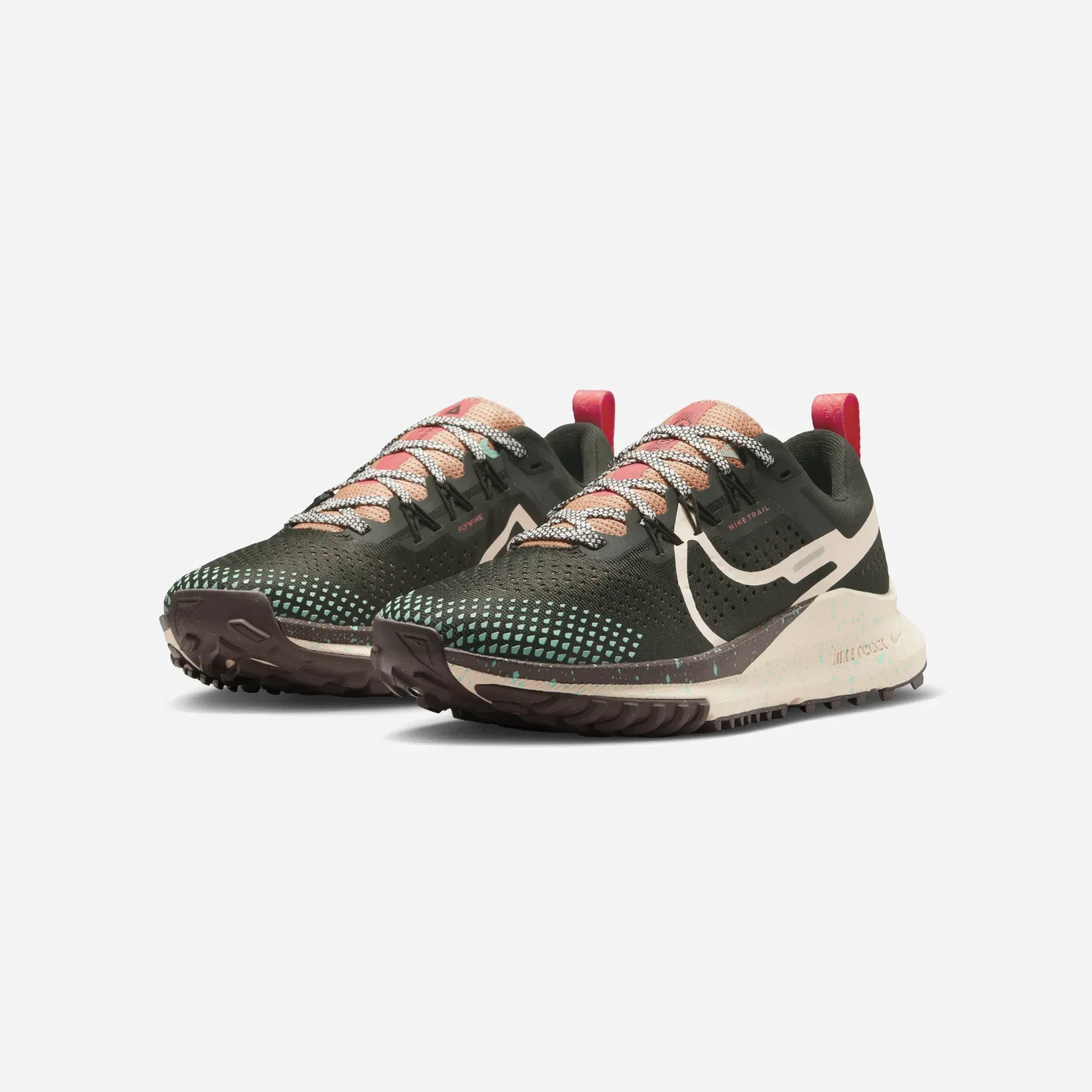 Nike React Pegasus Trail 4 Sequoia Amber Brown Emerald Rise Guava Ice WMNS