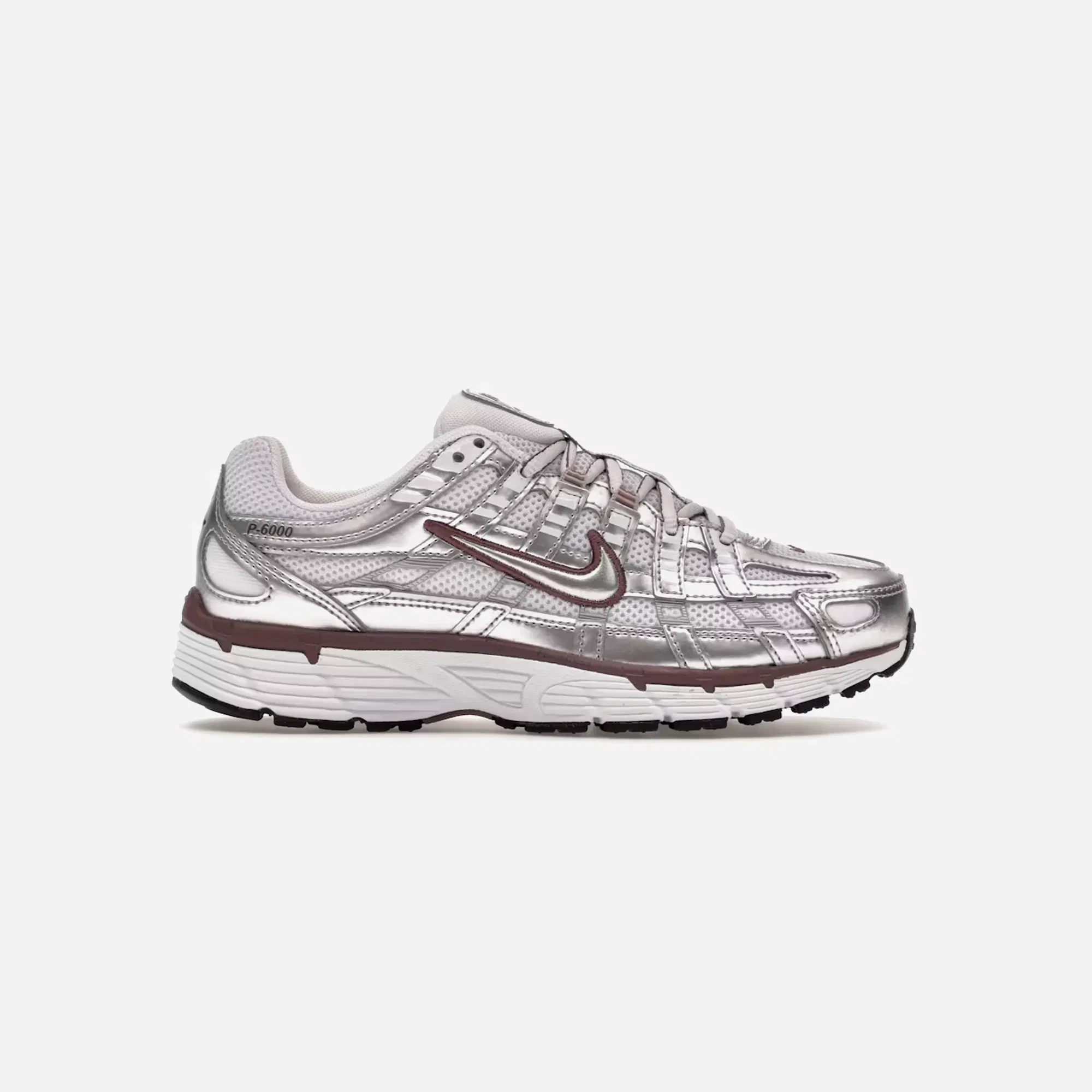 Nike P-6000 White/Metallic Silver/Black/Tattoo Wmns