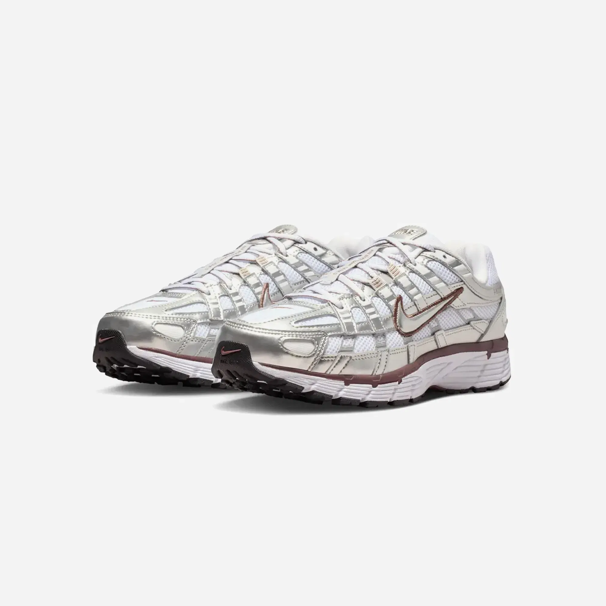 Nike P-6000 White/Metallic Silver/Black/Tattoo Wmns