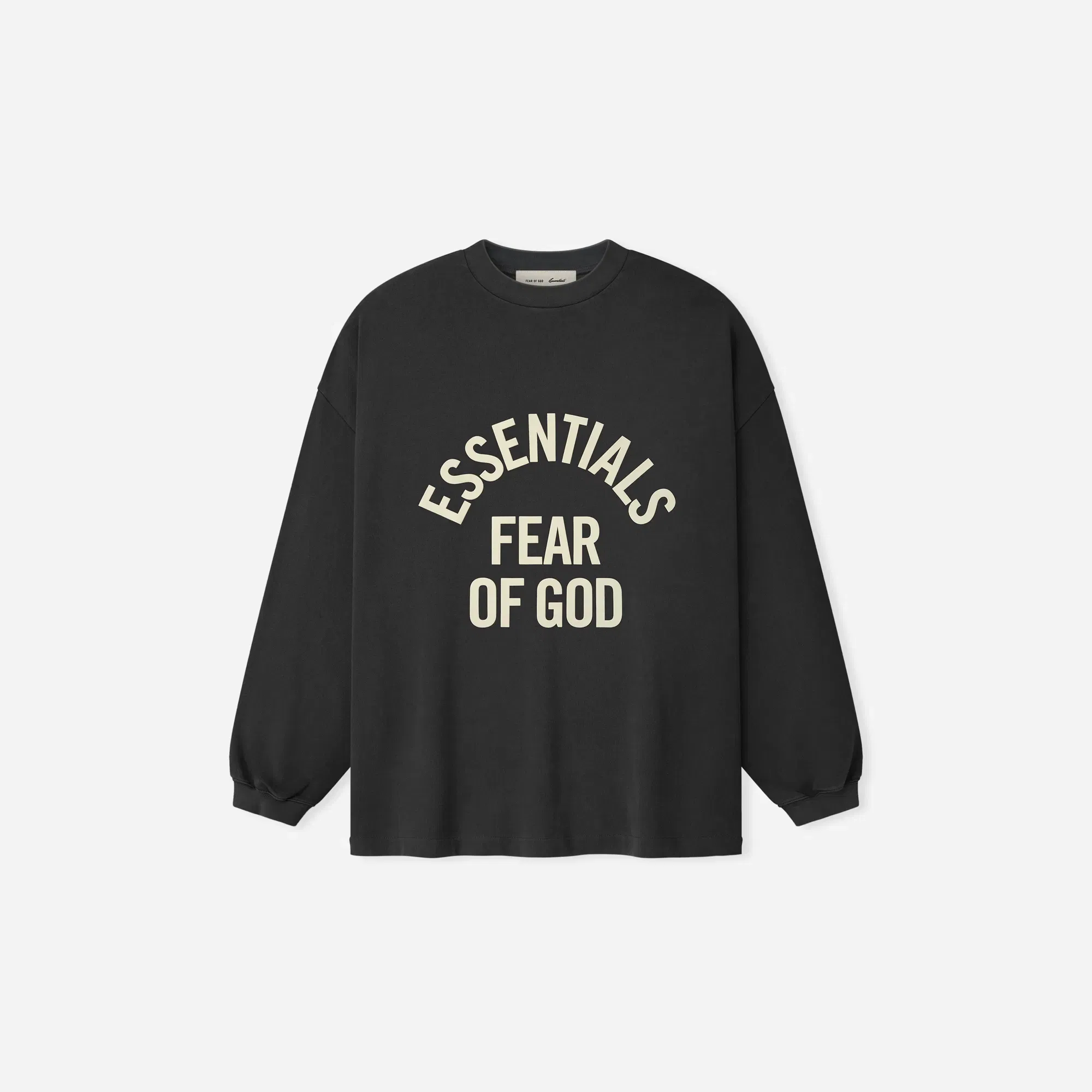 Fear Of God Essentials Campus 90s Long Sleeve Tee Faded Black
