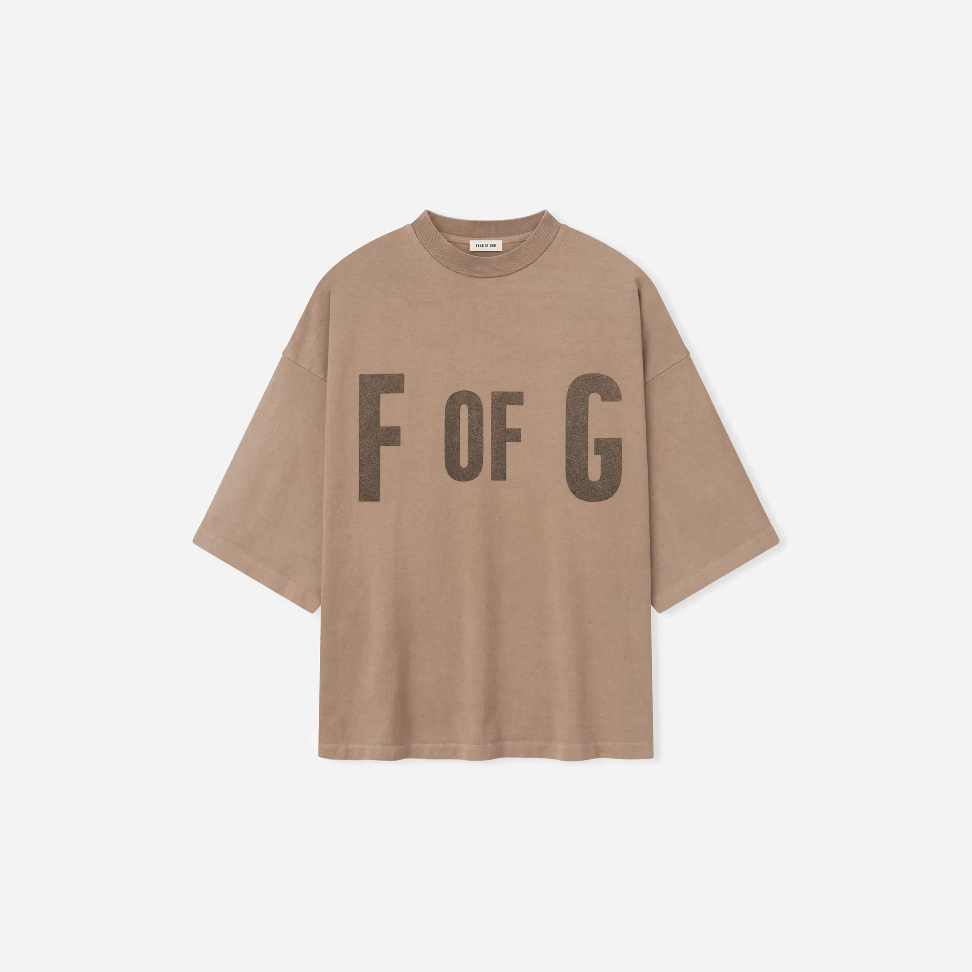 Fear Of God F Of G T-Shirt Dune Pearl