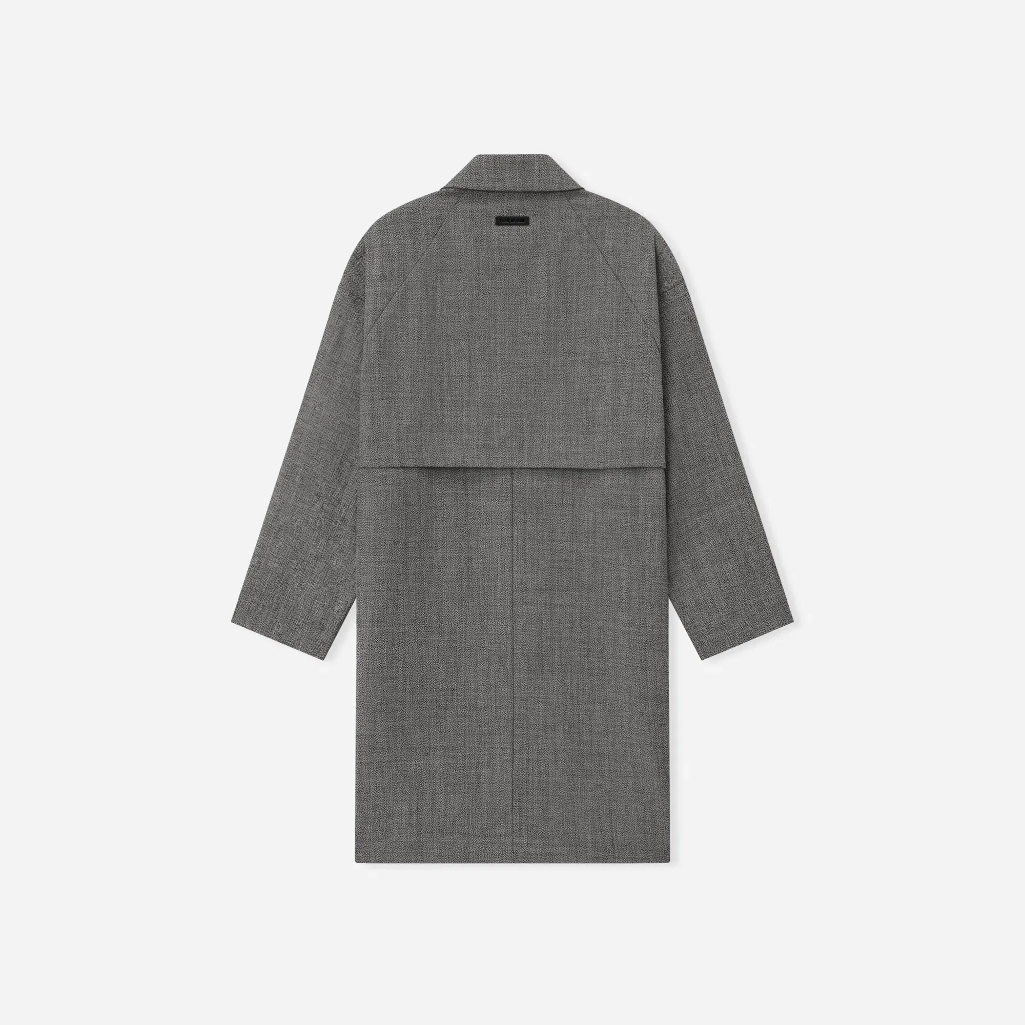 Fear Of God Mouline Wool Relaxed Trench Coat Off White/Black