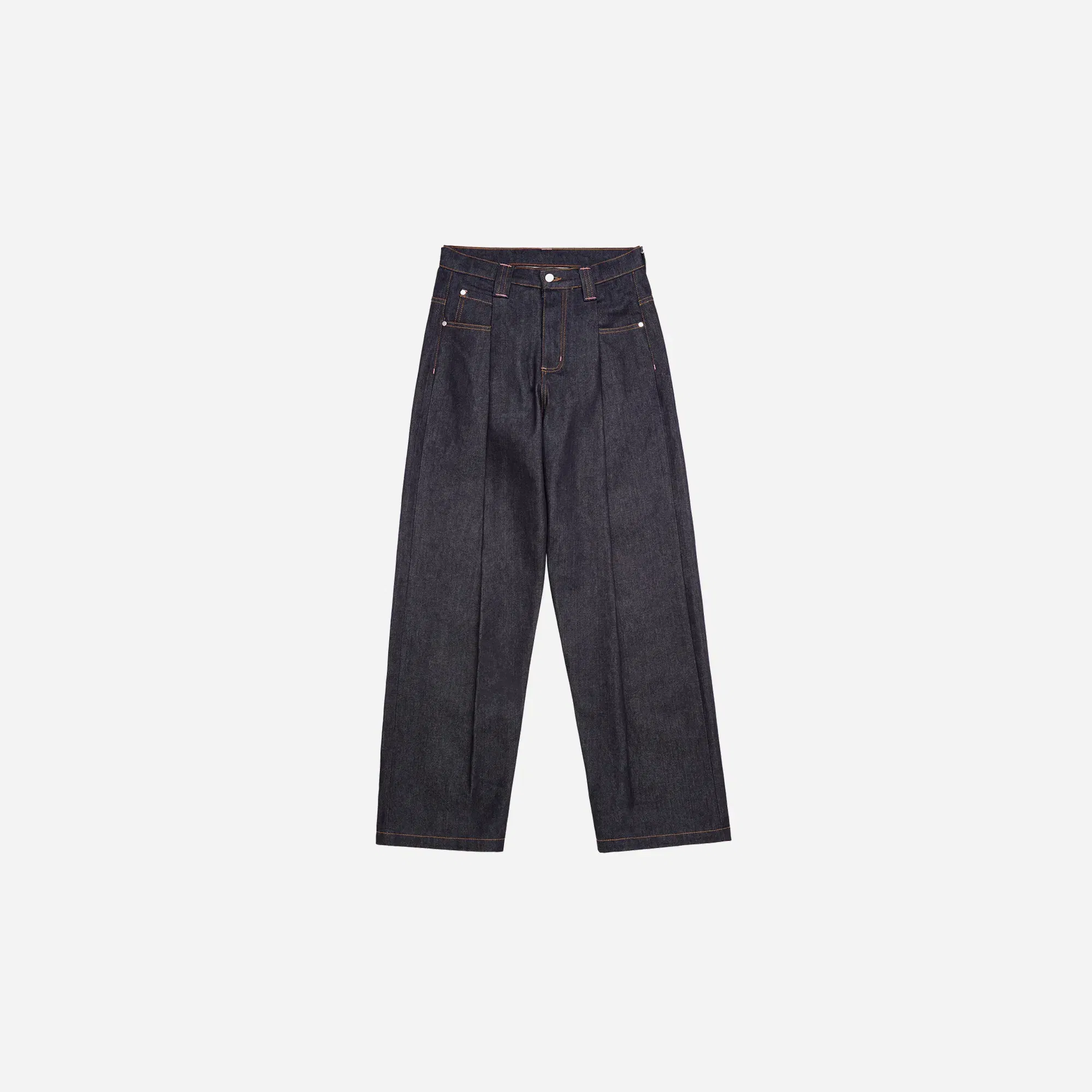 Skylrk Pleated Denim Jean Raw