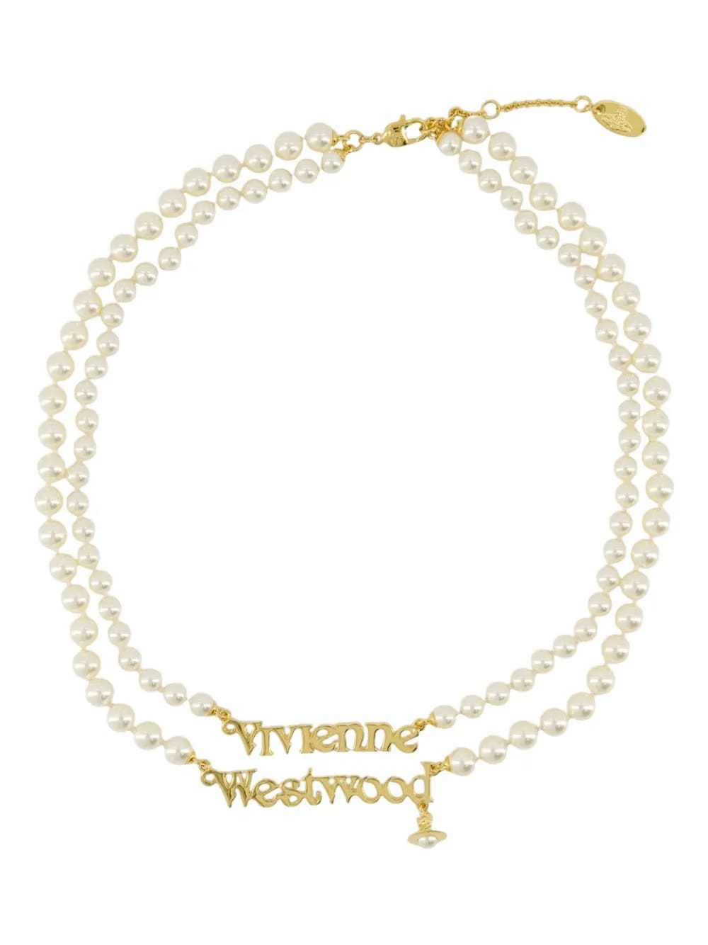 pearl double-strand necklace