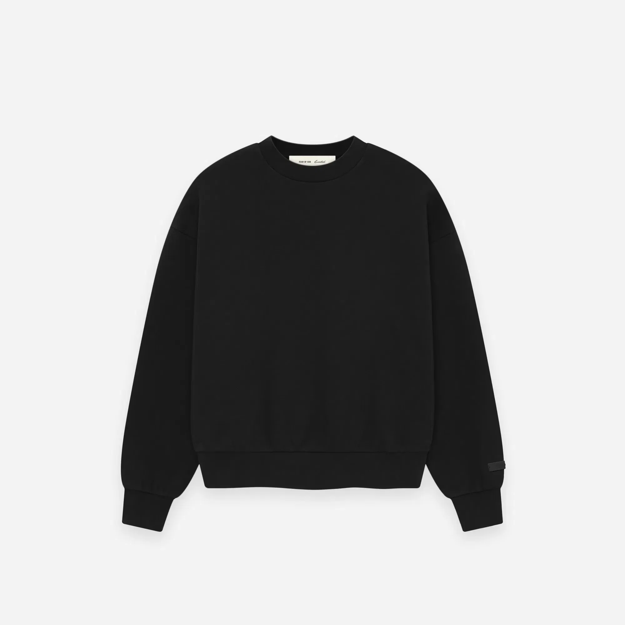 Fear Of God Essentials SS26 Classic Crewneck Sweatshirt Vintage Black