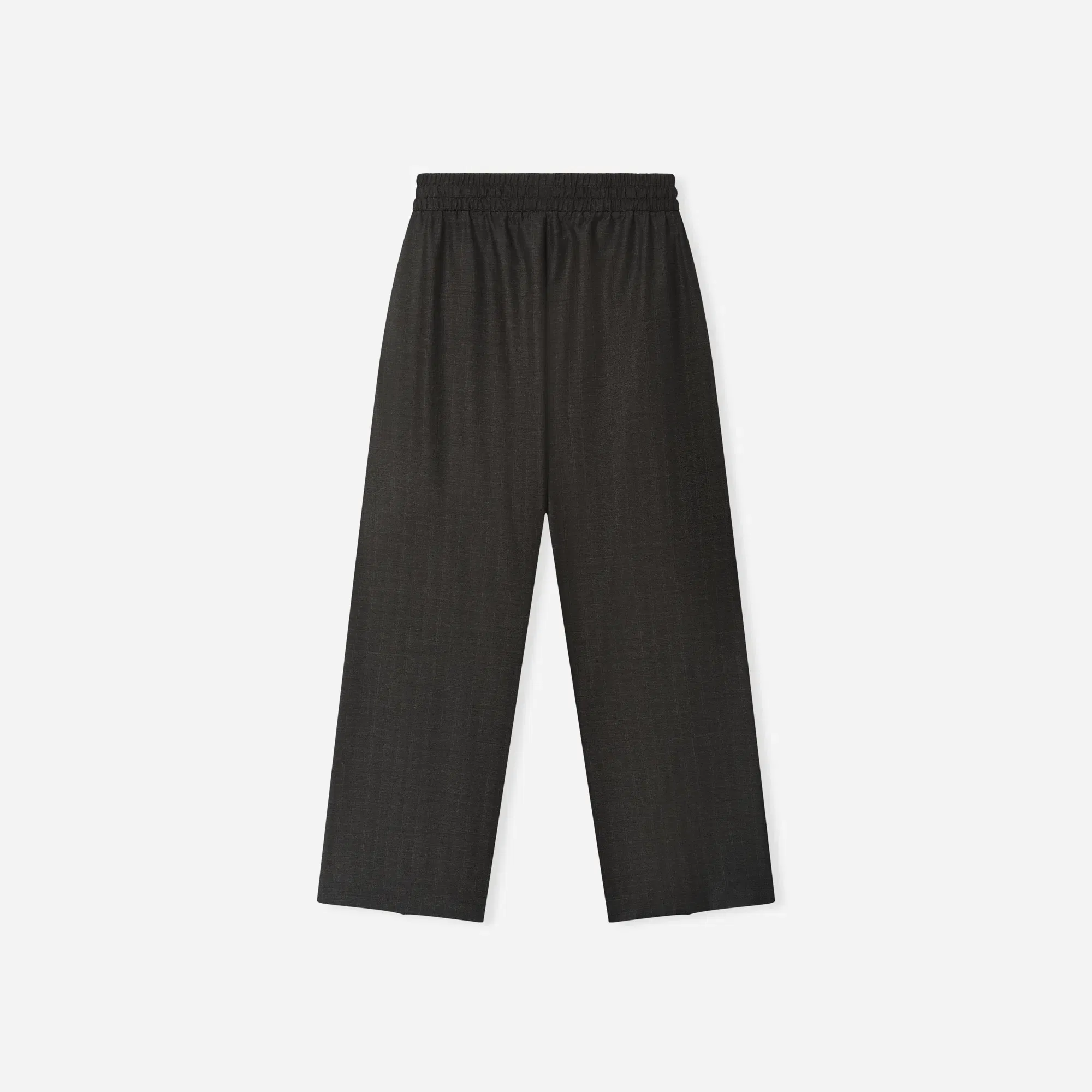 Fear Of God Grey Striped Wool Wide Leg Drawstring Pants