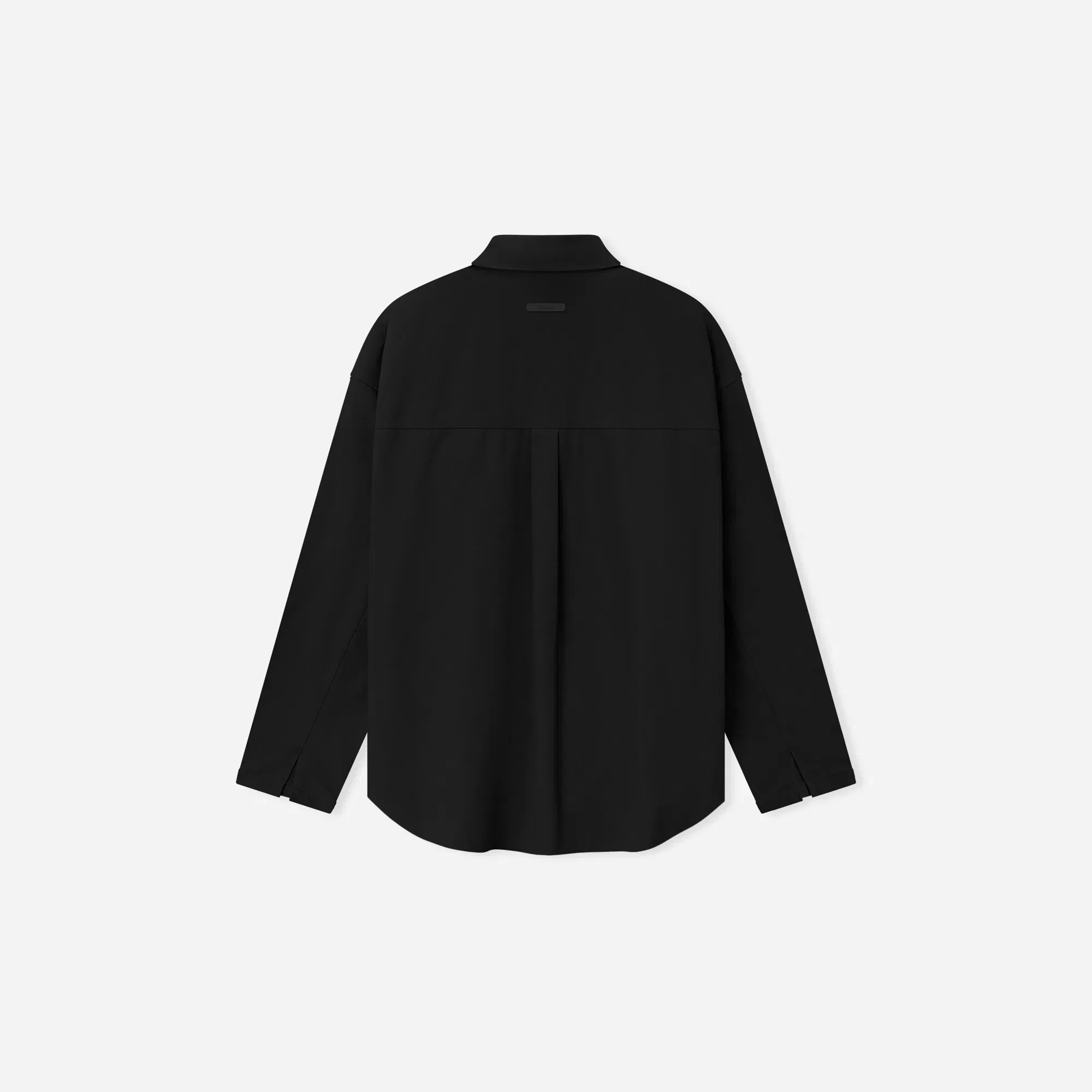 Fear Of God Essentials Cotton Canvas Overshirt Vintage Black