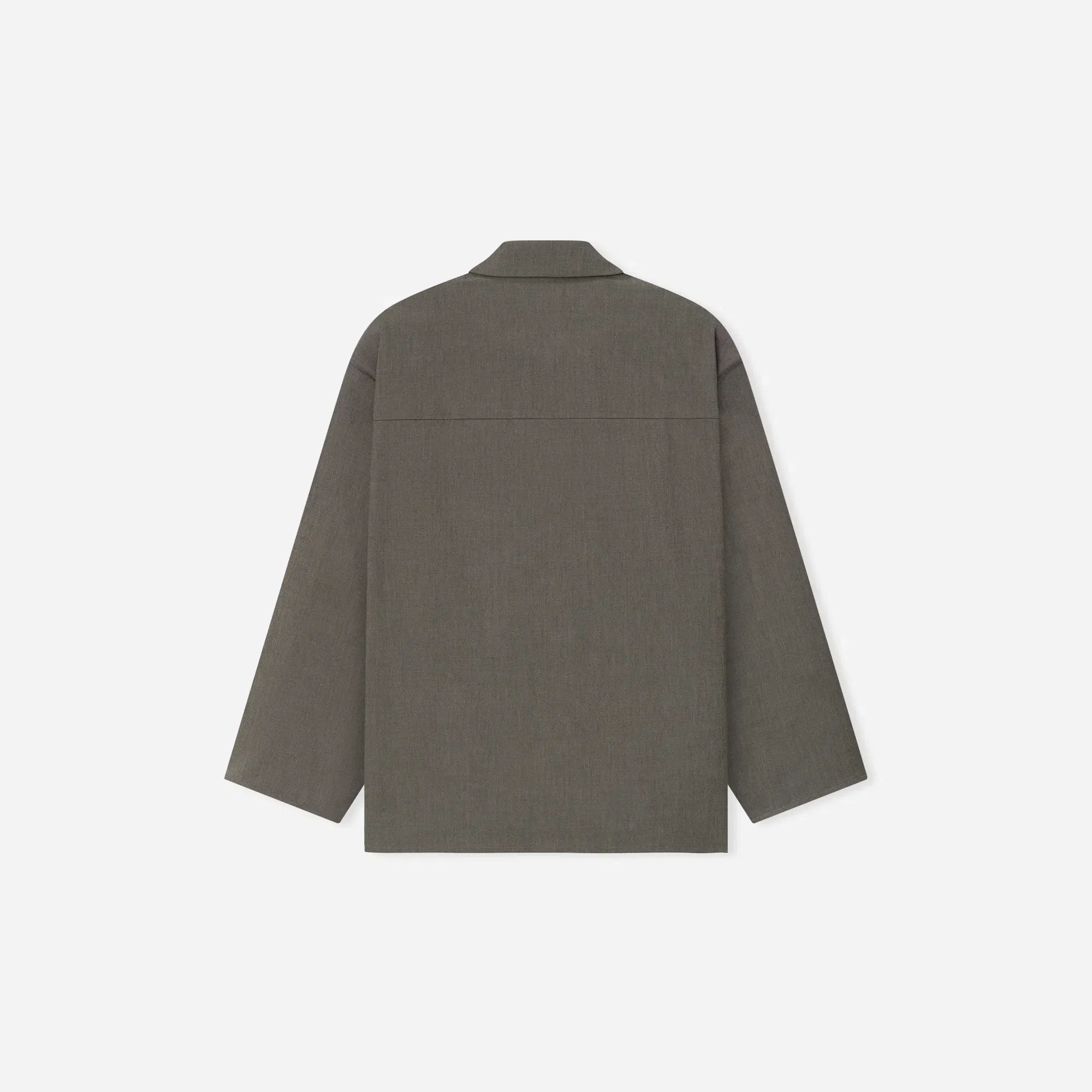 Fear Of God Cotton Wool Oxford Shirt Jacket Willow