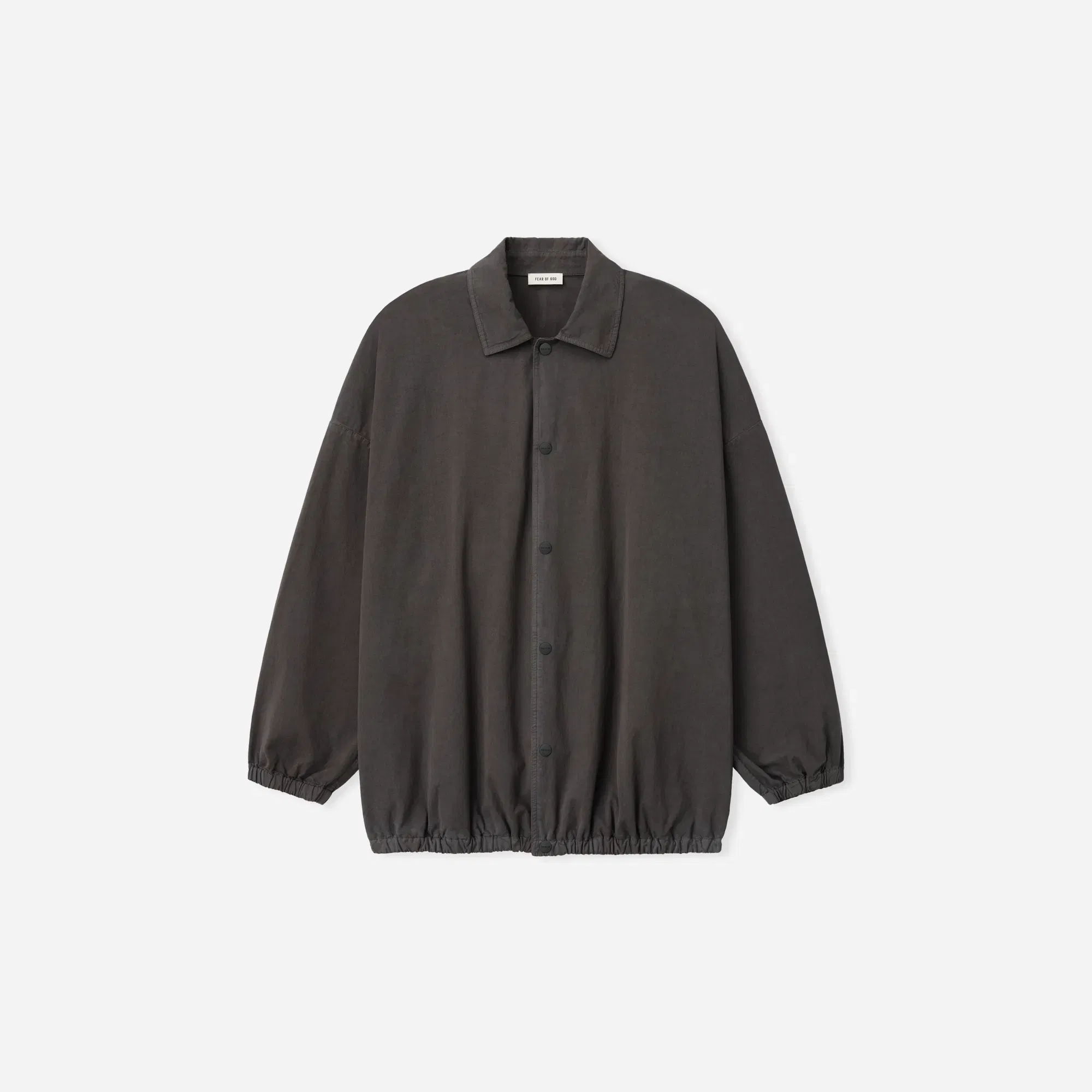 Fear Of God Garment Dyed Cotton Windbreaker Dark Grey