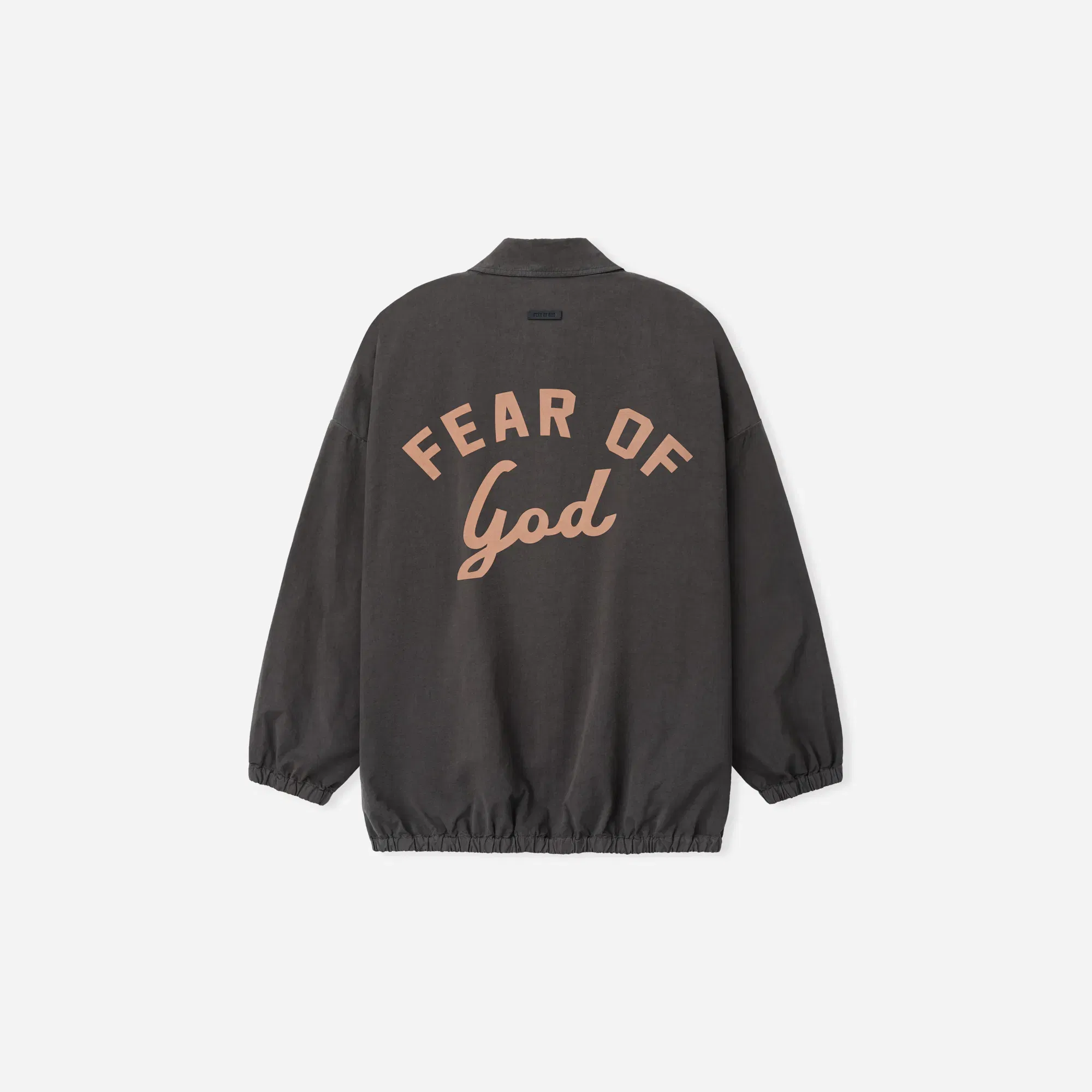 Fear Of God Garment Dyed Cotton Windbreaker Dark Grey