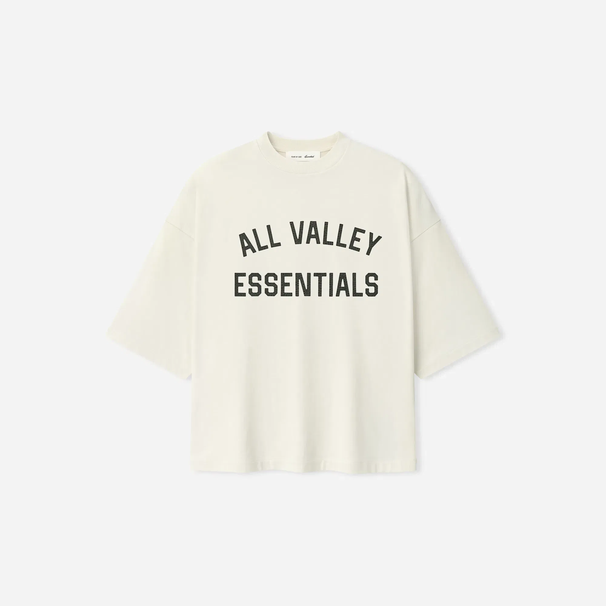 Fear Of God Essentials Merch Tee Boxy Fit Ivory