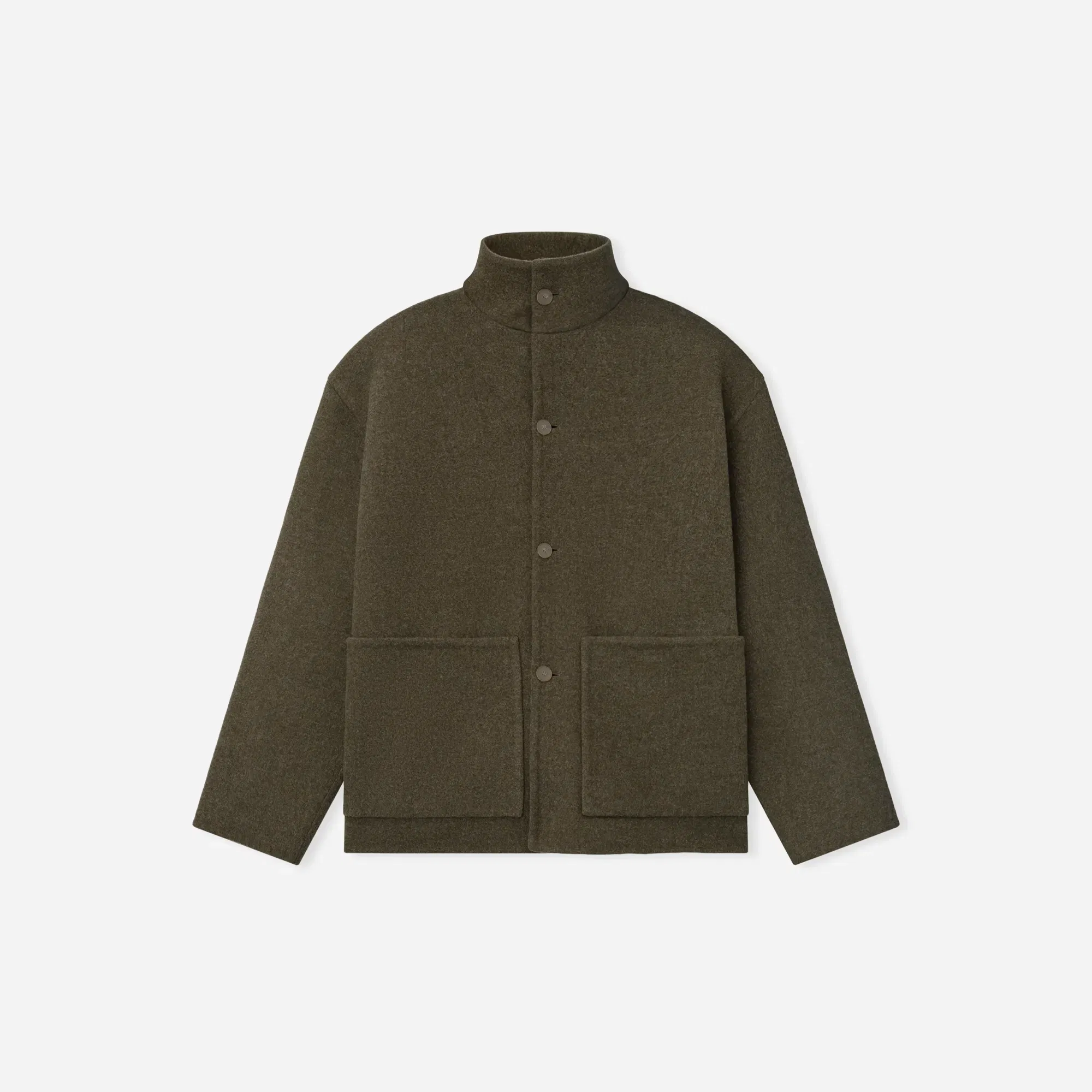 Fear Of God Double Face Wool Cashmere Sport Jacket Khaki Melange
